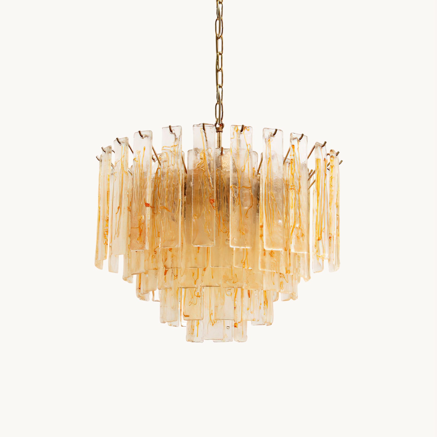 Elegant Glacier Murano Glass Chandelier - Handcrafted Italian Crystal Ceiling Light Fixture for Dining Room, Living Room & Bedroom Decor