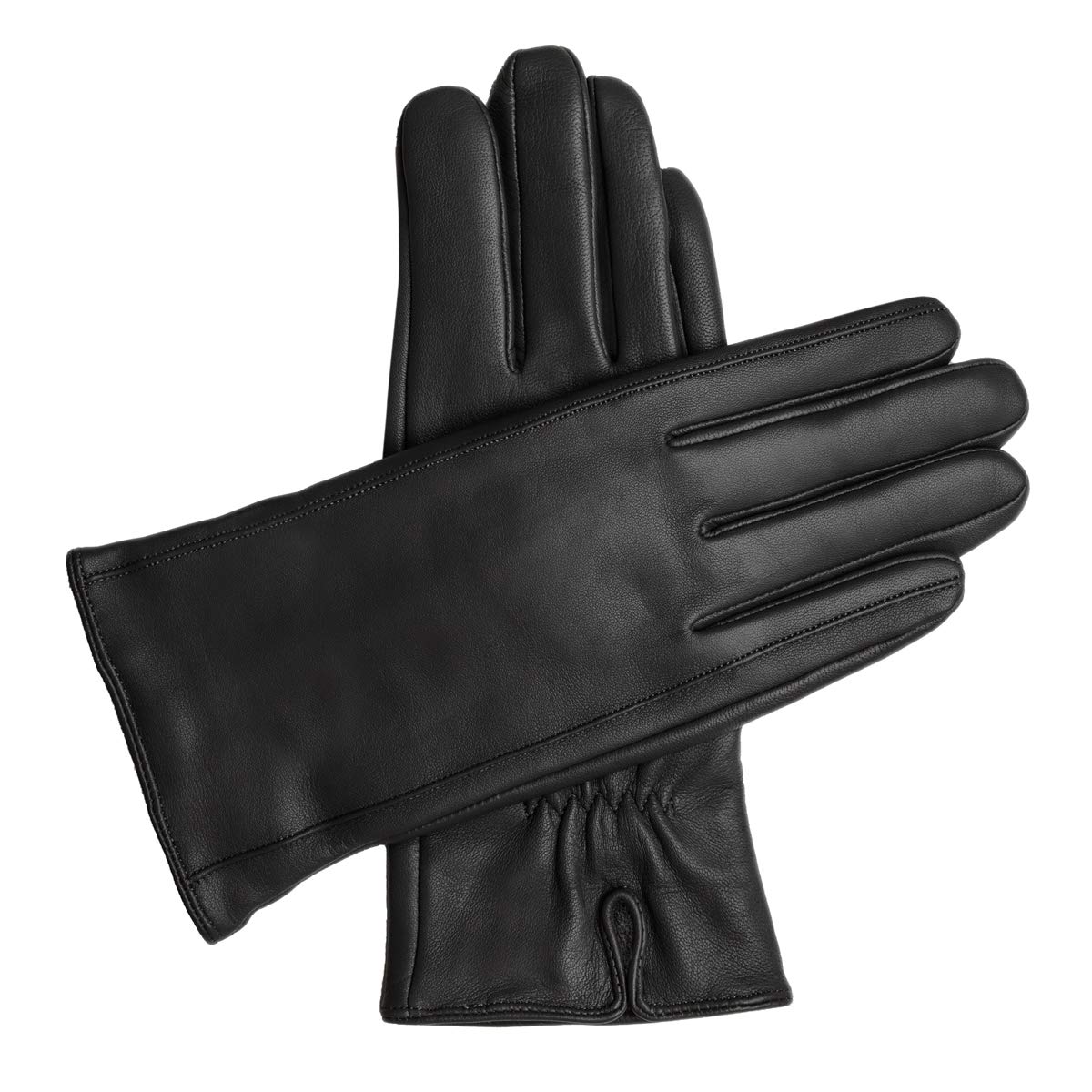 Downholme Vegan Leather Gloves for Women - Soft Faux Leather Winter Gloves, Touchscreen Compatible, Warm & Stylish - Perfect for Driving, Outdoor Activities & Cold Weather Fashion