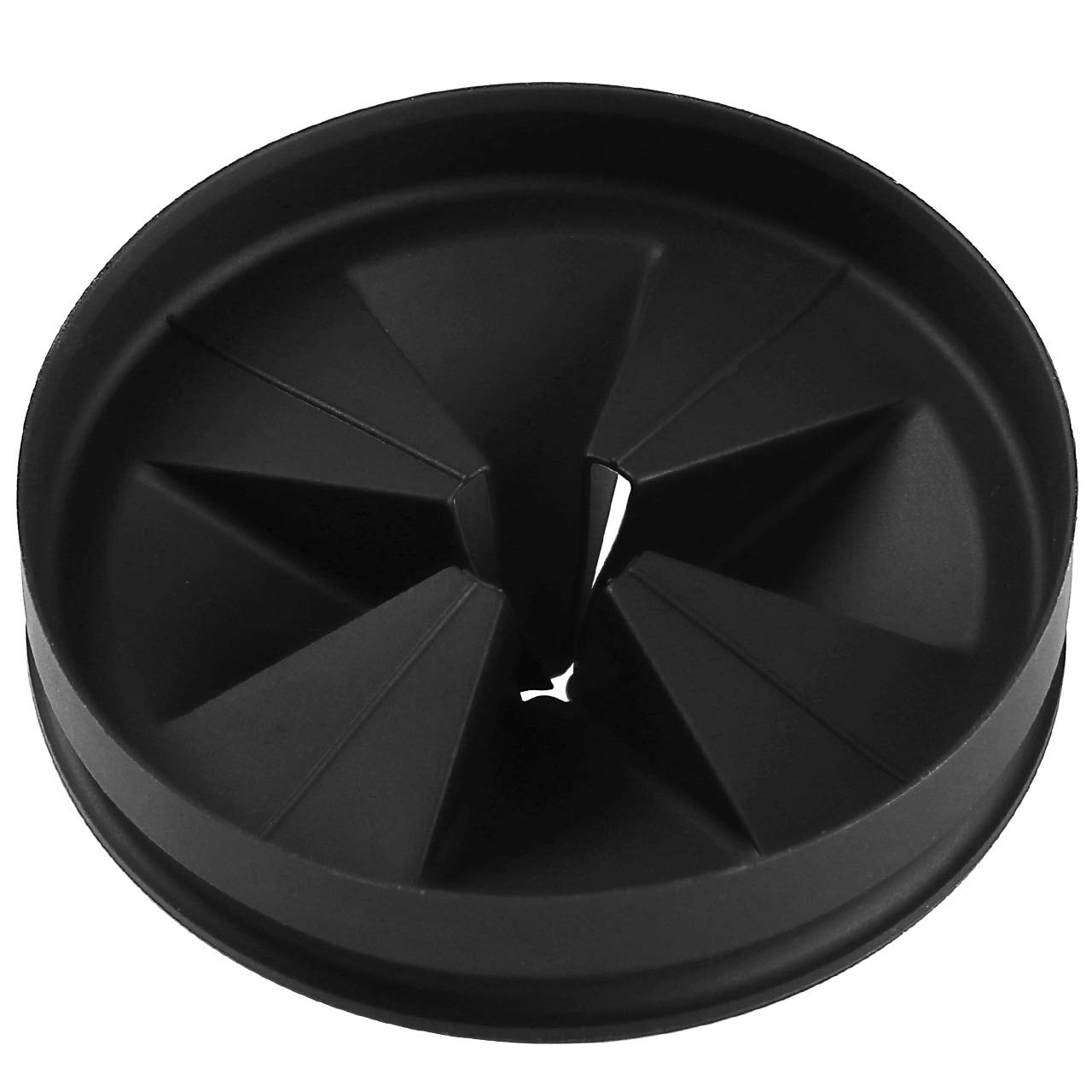 **Evolution Series Sink Baffle QCB-AM - 3.25 Inch Garbage Disposal Splash Guard, Quiet Collar & Drain Plug Replacement (Black, 1-Pack) - Perfect for Kitchen Sink Noise Reduction & Mess Prevention**