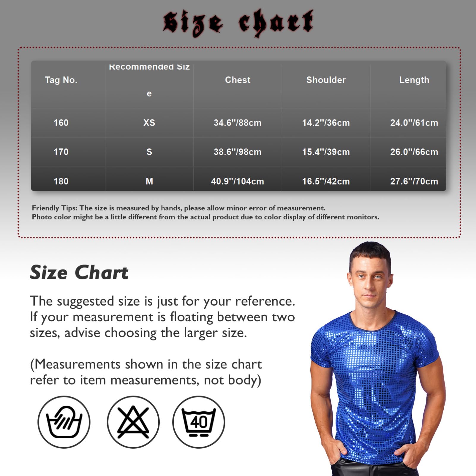 CHICTRY Men's Short Sleeve Sparkle Sequins Shirt - 70s Disco Party T-Shirt for Nightclub, Dance & Retro Events - Glamorous Performance Top for Concerts, Halloween & Costume Parties