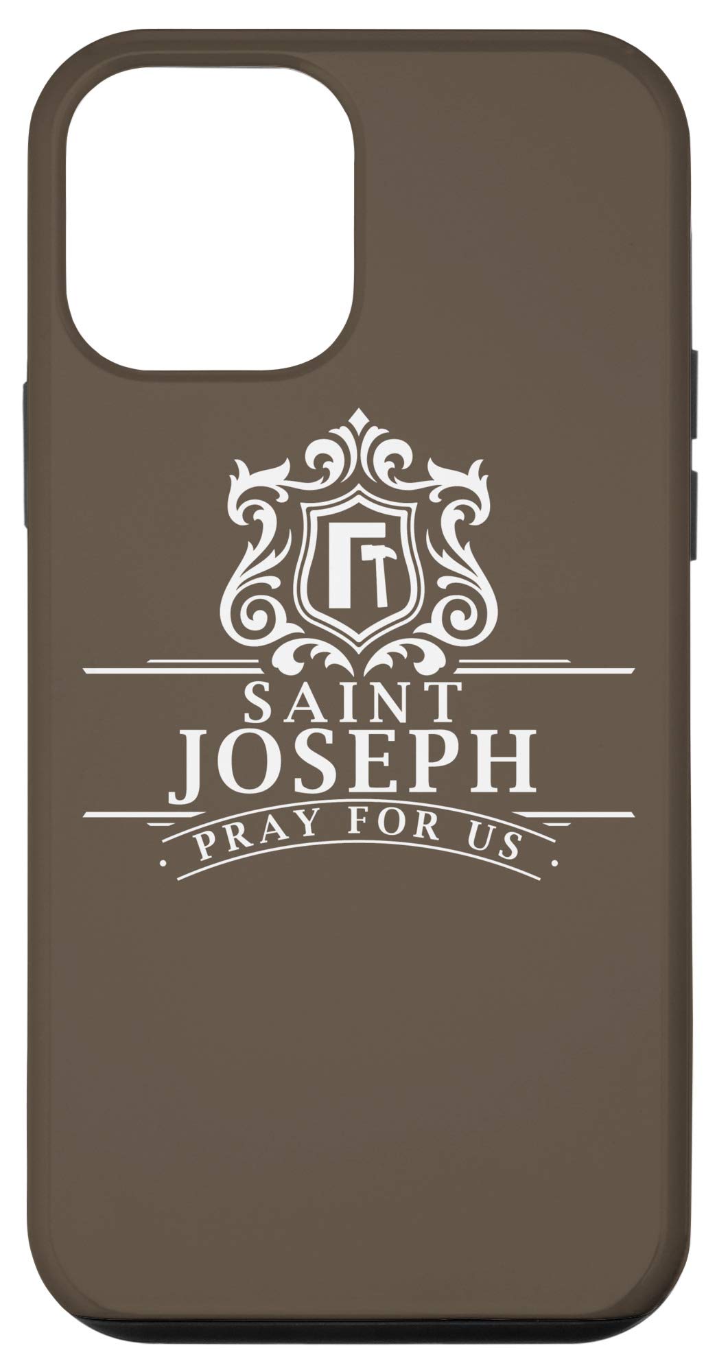 iPhone 12 Mini Case - St. Joseph Patron Saint of Fathers Workers & Carpenters - Catholic Religious Protective Cover for Daily Use, Work & Prayer