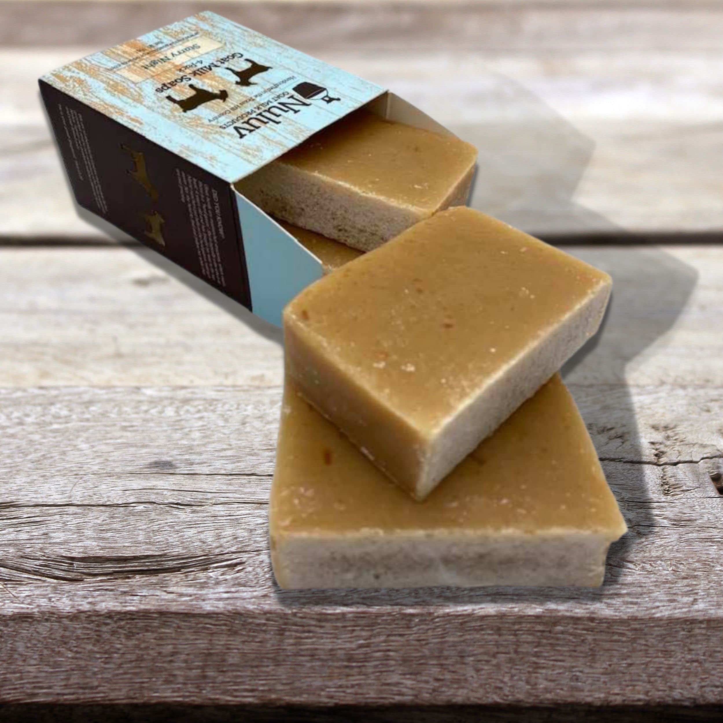 **Organic Goat Milk Soap Bar for Sensitive Skin - All-Natural Moisturizing Cleanser, Handmade & Eco-Friendly (Angel Baby Scent, Pack of 4) - Perfect for Dry Skin, Baby Care & Gentle Face Wash**