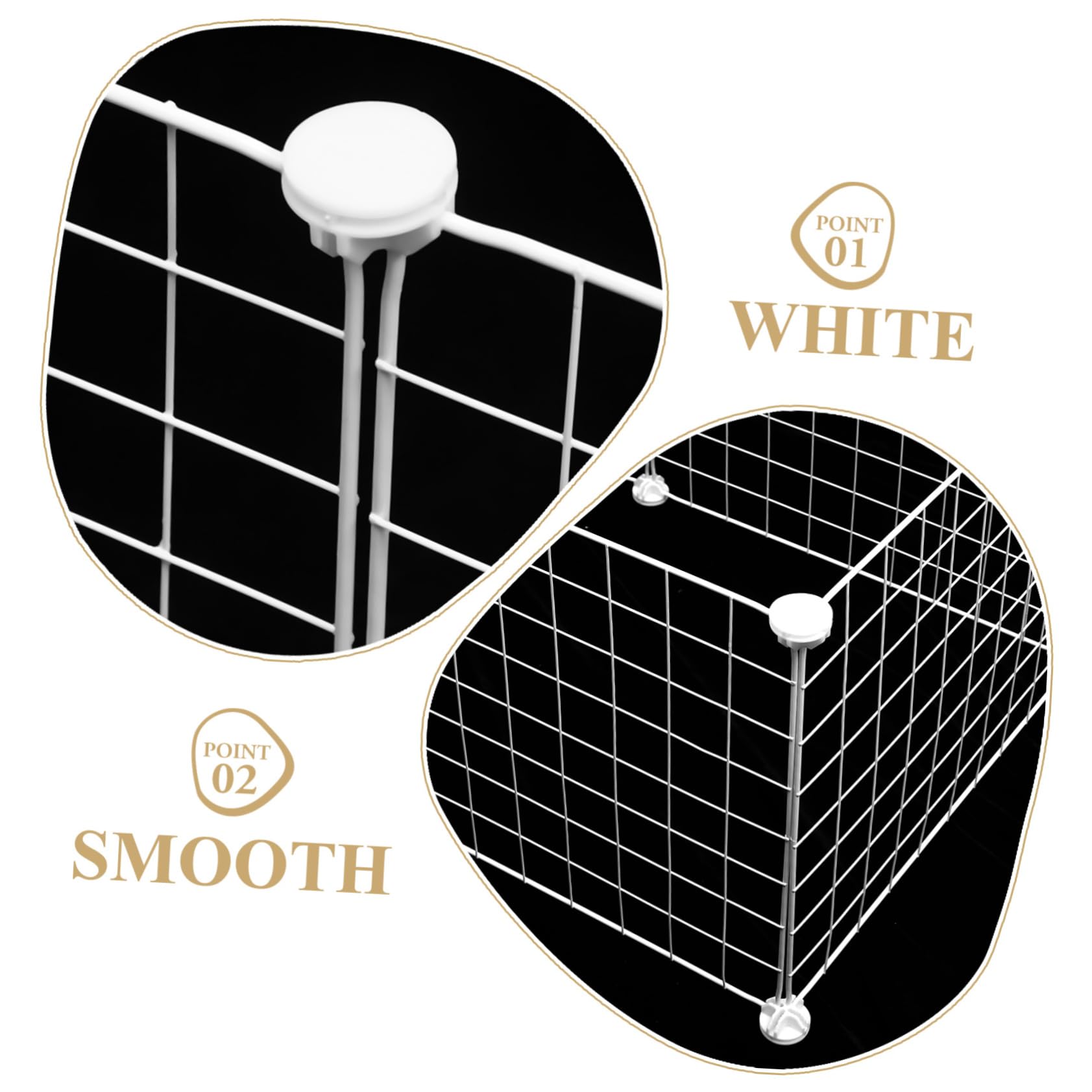 Balacoo DIY Metal Pet Cage - Breathable Dog Kennel & Cat Playpen for Home Decor & Play