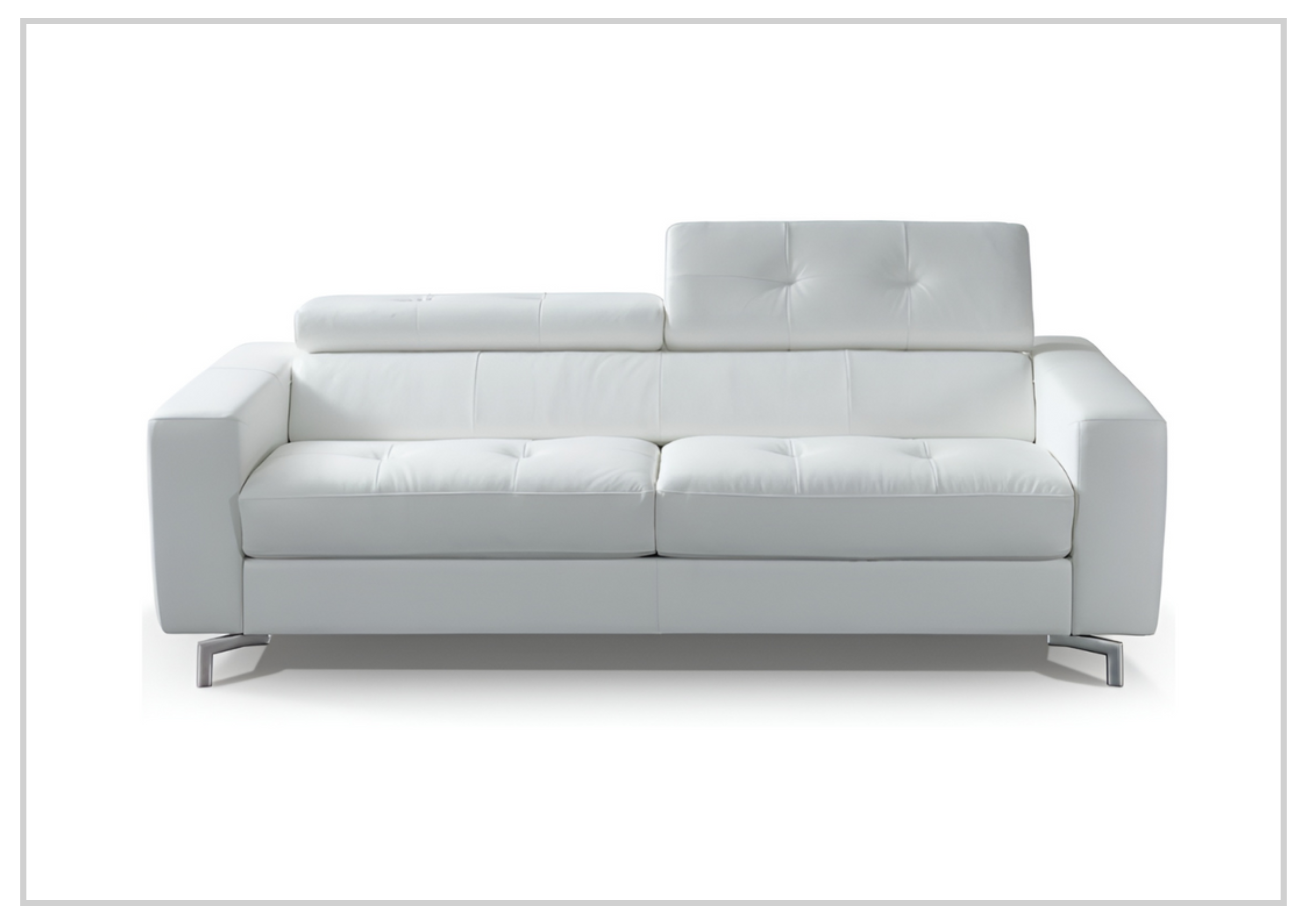 Kathy Ireland Tevere Top Grain Leather Queen Sleeper Sofa - Convertible Sofa Bed with Premium Leather Upholstery for Living Room, Guest Room & Small Spaces