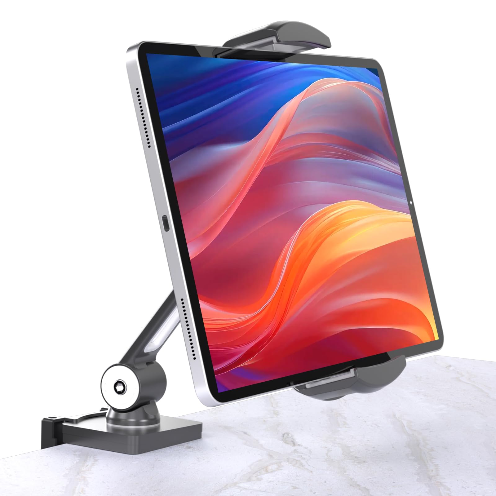 Suptek Adjustable Aluminum Alloy Tablet Stand for iPad 10/9th Gen, iPad Pro 12.9/13, 12.9-18.6