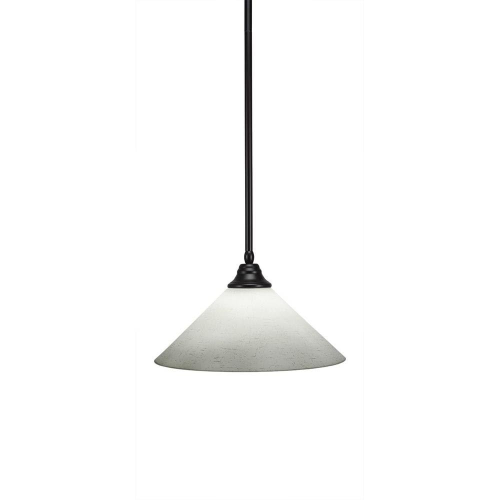 Toltec Lighting 1-Light Espresso Pendant Light Fixture (26-ES-318) - Perfect for Kitchen Island, Dining Room, or Entryway Lighting