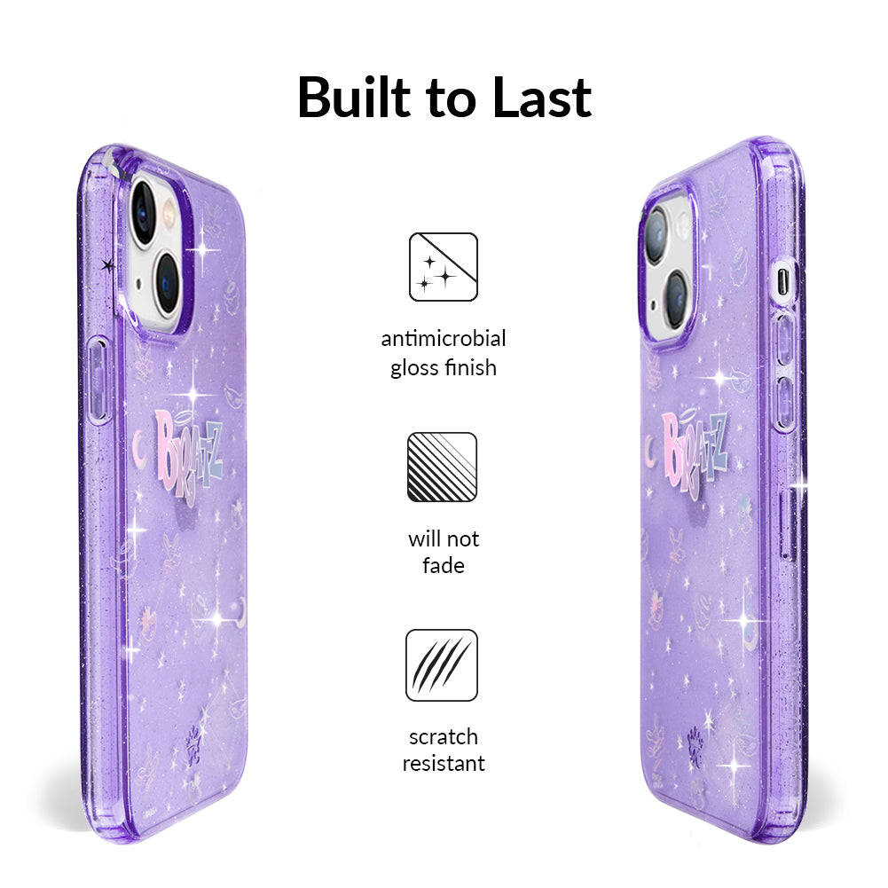 Bratz Celestial Glitter iPhone Case - Trendy Protective Phone Cover for Bratz Fans - Perfect for Parties, School & Everyday Use