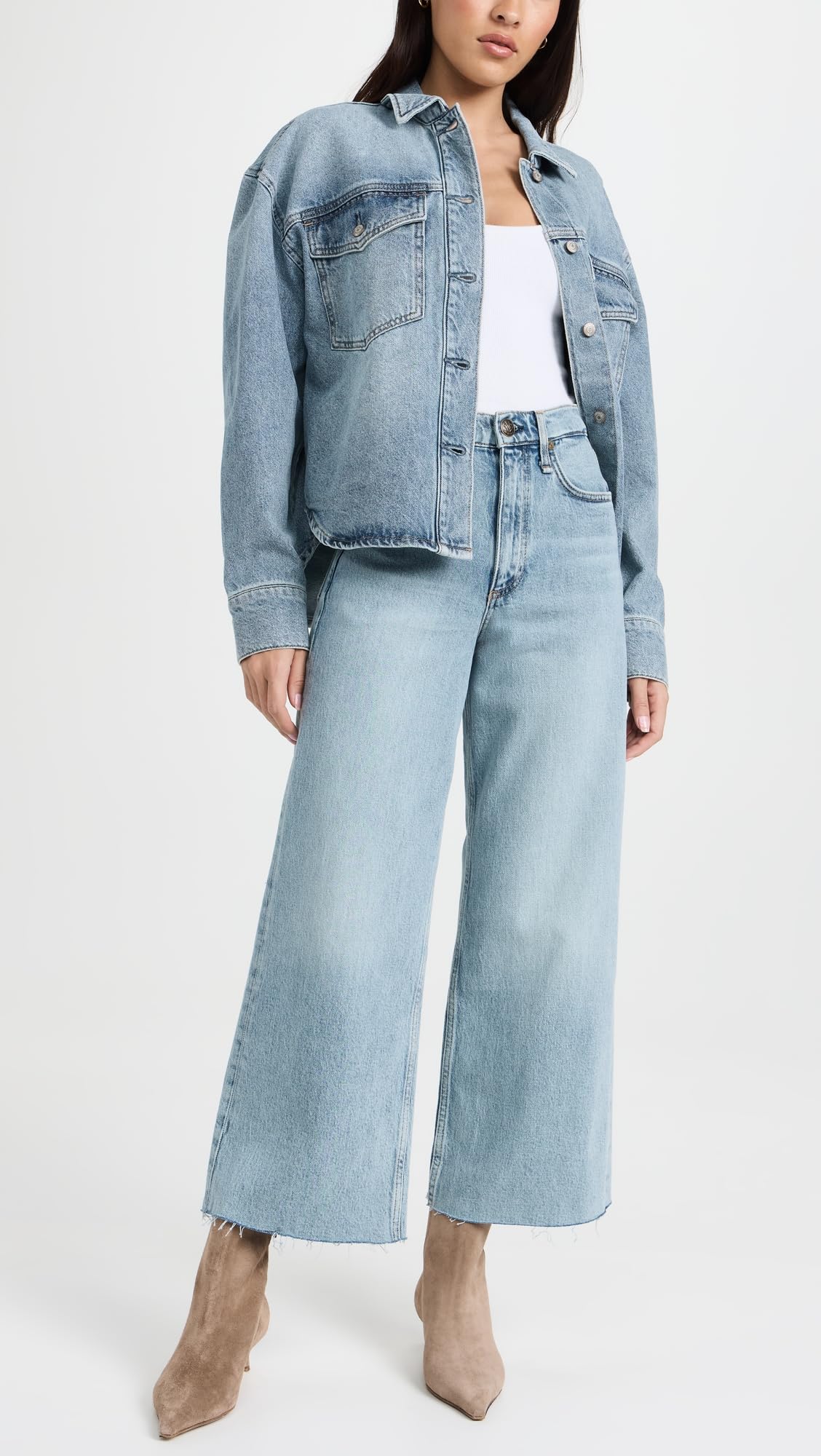 rag & bone Women's Andi Jeans - High Waist Slim Fit Stretch Denim Pants for Everyday Wear & Office Outfits