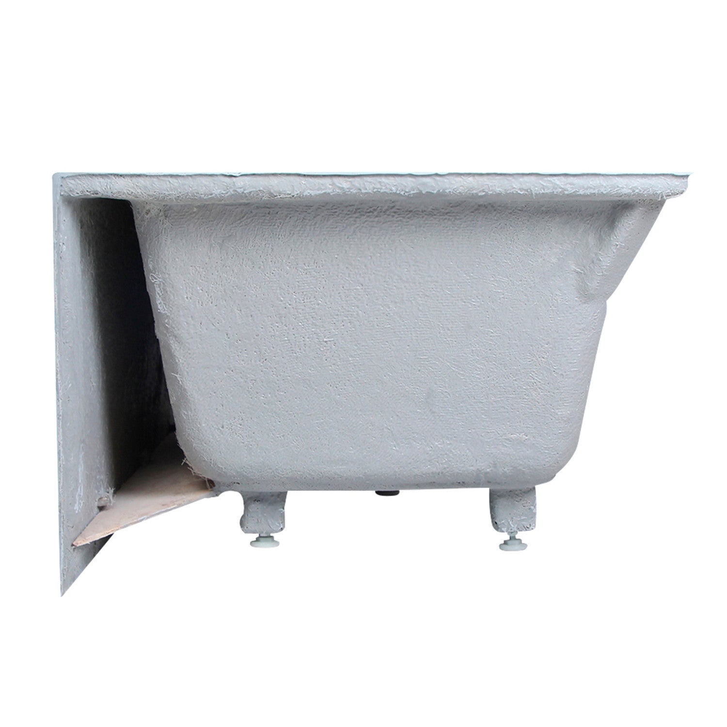 Aqua Eden VTDE483222L 48-Inch Acrylic Rectangular 3-Wall Alcove Bathtub - Left Hand Drain - Glossy White - Perfect for Small Bathrooms & Modern Home Spa Experience