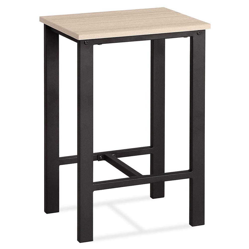5-Piece Dining Table Set with 4 Chairs - Counter Height Beige Kitchen Table for Breakfast Nook, Mini Bar, Patio & Small Spaces - Modern Pub Style Dining Room Furniture for Home & Apartment