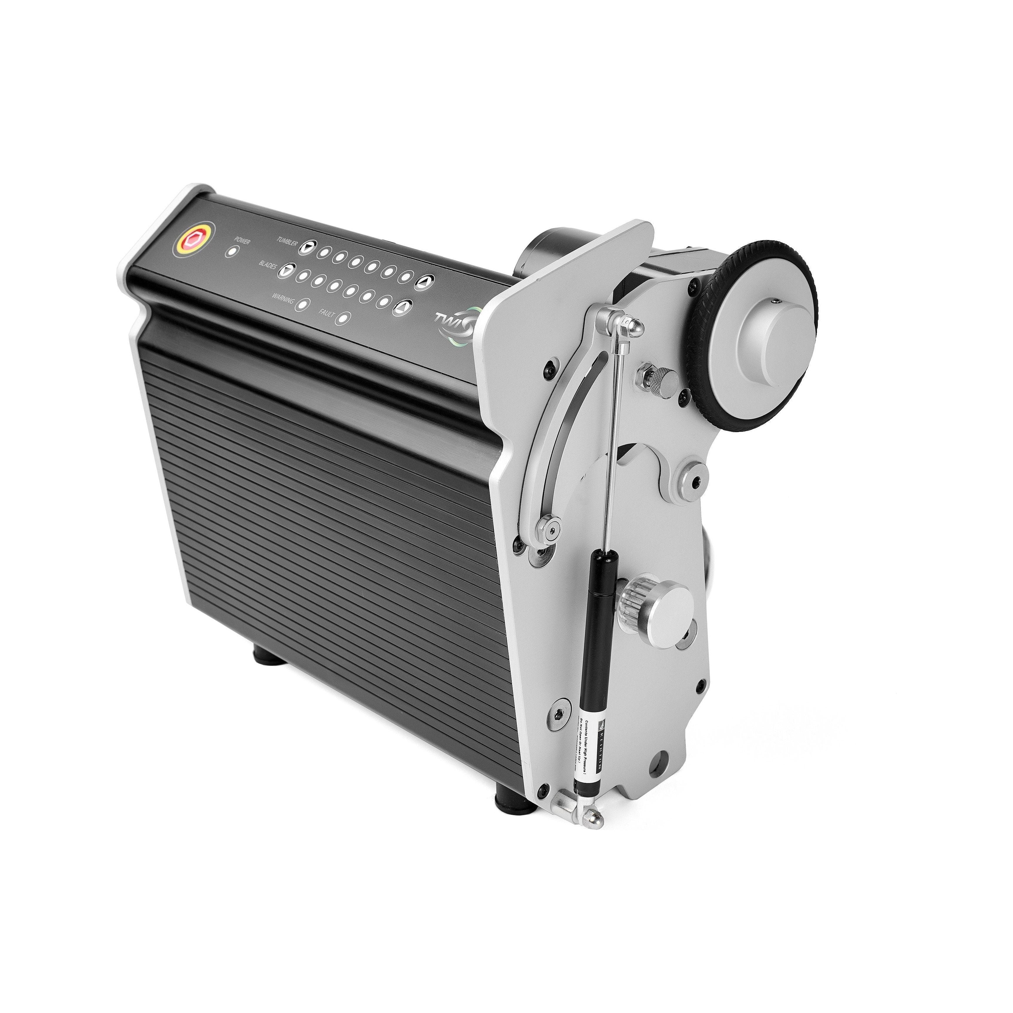 Twister T4 Variable Speed Tandem Bud Trimming Machine with Leaf Collector System - Perfect for Commercial Cannabis Harvesting & Processing