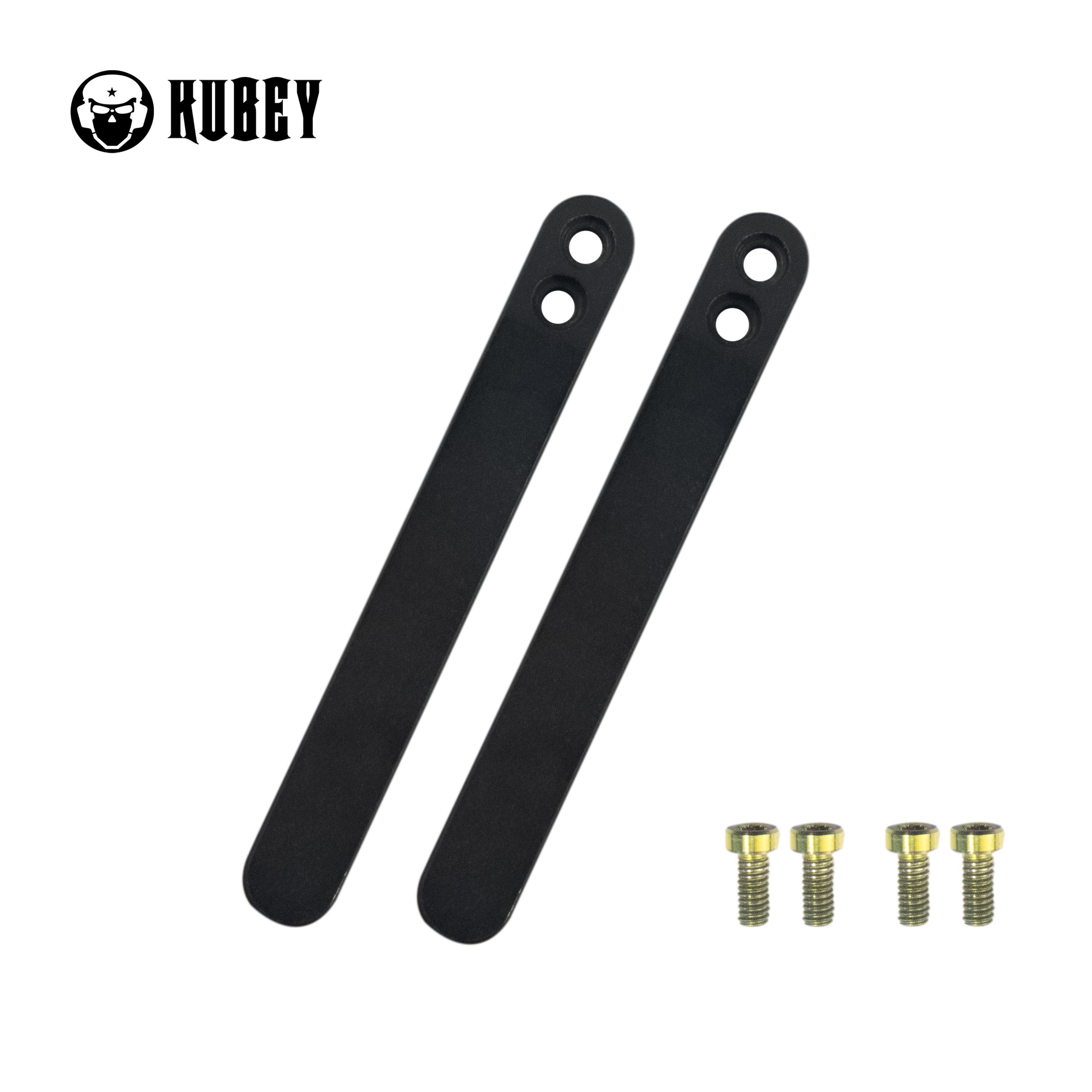 Premium Titanium Pocket Knife Clip - 2 Pack with 4 Screws for Secure Carry | Black Matte Finish | Perfect for EDC, Outdoor Adventures & Tactical Gear (KH035)