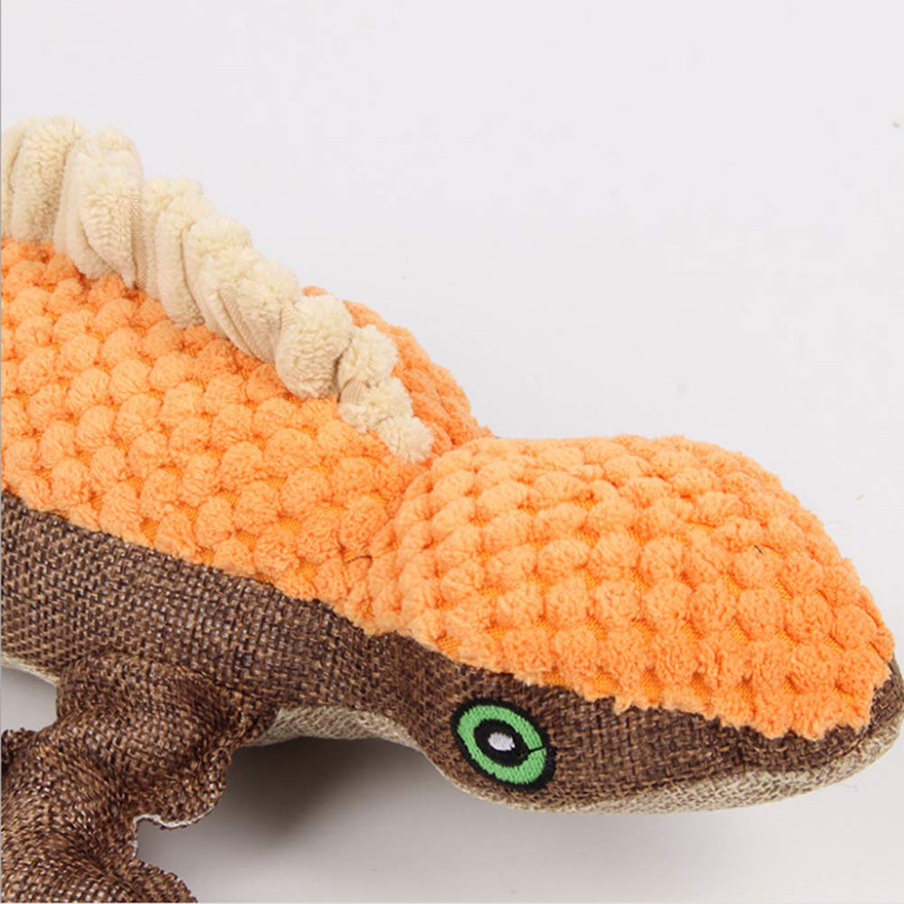 Balacoo Durable Squeaky Dog Chew Toy - Indestructible Plush Lizard for Aggressive Chewers, Teeth Cleaning Interactive Toy for Small, Medium & Large Dogs - Perfect for Playtime, Training & Dental Health