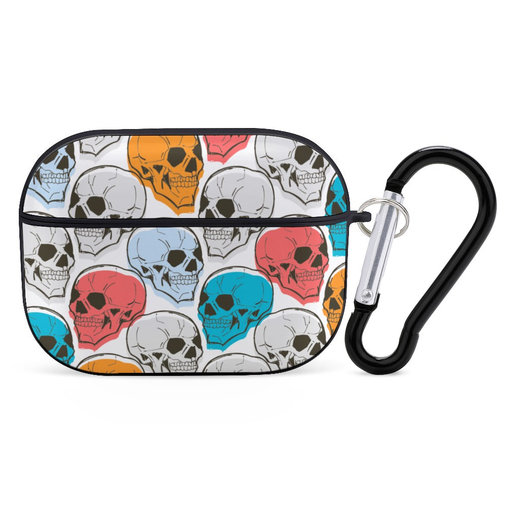 Colorful Skulls Protective Case for Apple AirPods Pro - Trendy Headphone Cover with Shockproof Design for Gym, Travel & Daily Use
