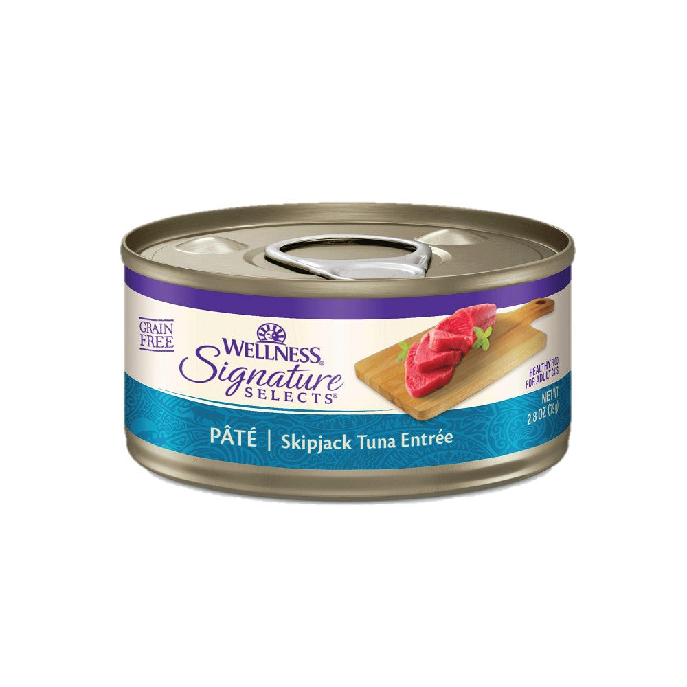 Premium Skipjack Tuna Pate Entree for Cats - Grain-Free Wet Cat Food with Essential Nutrients - Perfect for Picky Eaters & Senior Cats Mealtime