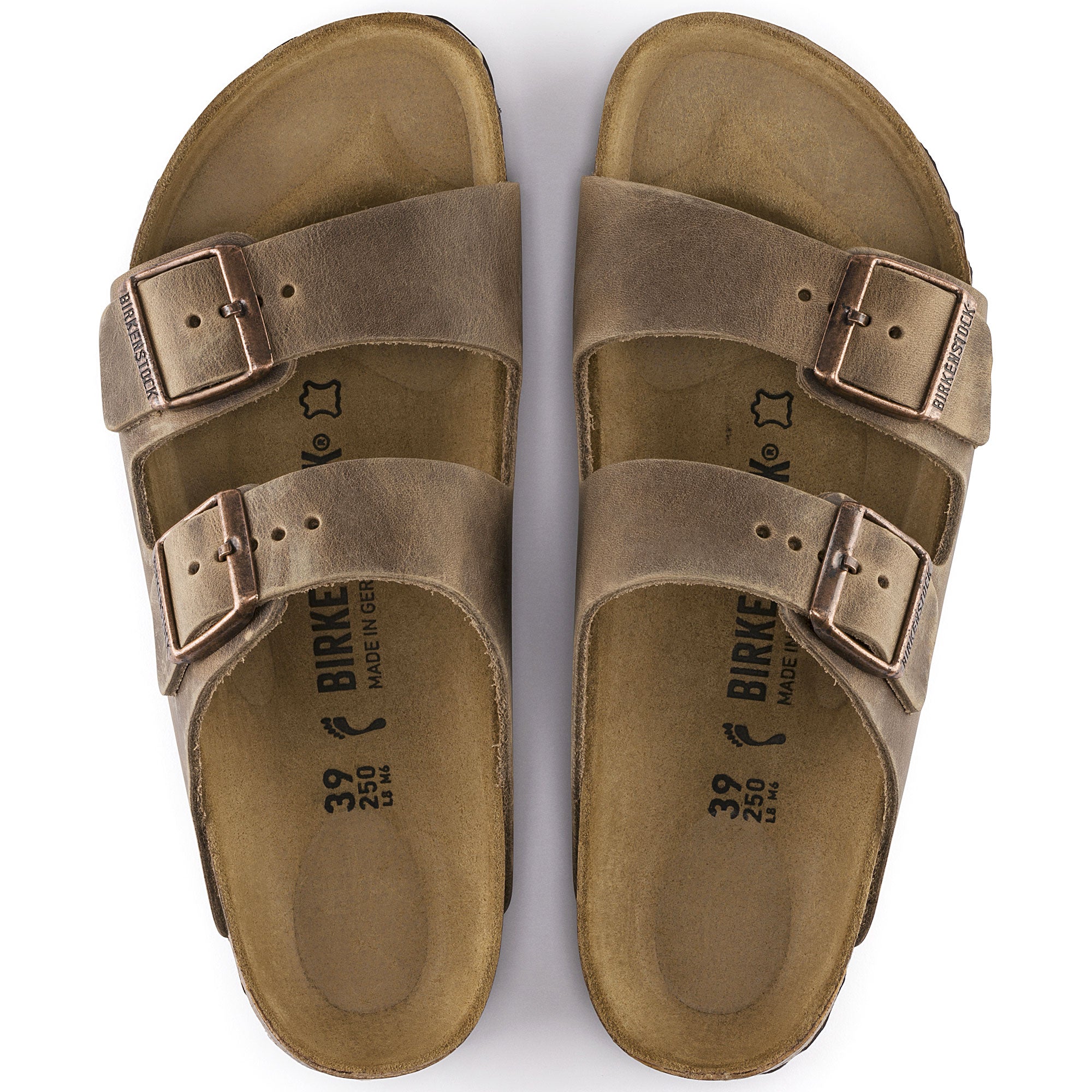 Birkenstock Arizona NU Oiled Leather Sandals - Tobacco Brown (R 352201) | Comfortable Unisex Footwear for Walking, Travel & Casual Wear