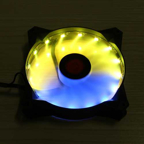 Coolmoon 120mm RGB LED Computer Case Fan with Remote Control - Adjustable Speed & Color, Quiet Cooling for PC Gaming, Workstation & Home Office Setup