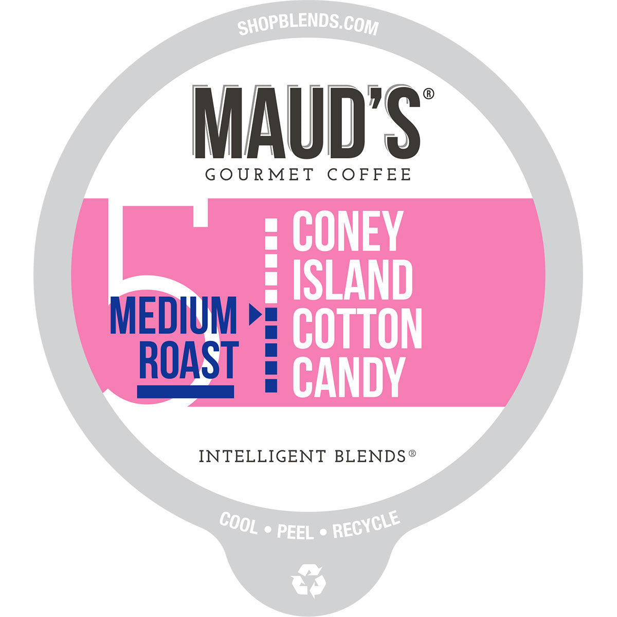 Maud's Cotton Candy Flavored Coffee Pods - Sweet & Delicious Single Serve K-Cup Pods for Keurig Brewers - Perfect for Breakfast, Office & Dessert Time