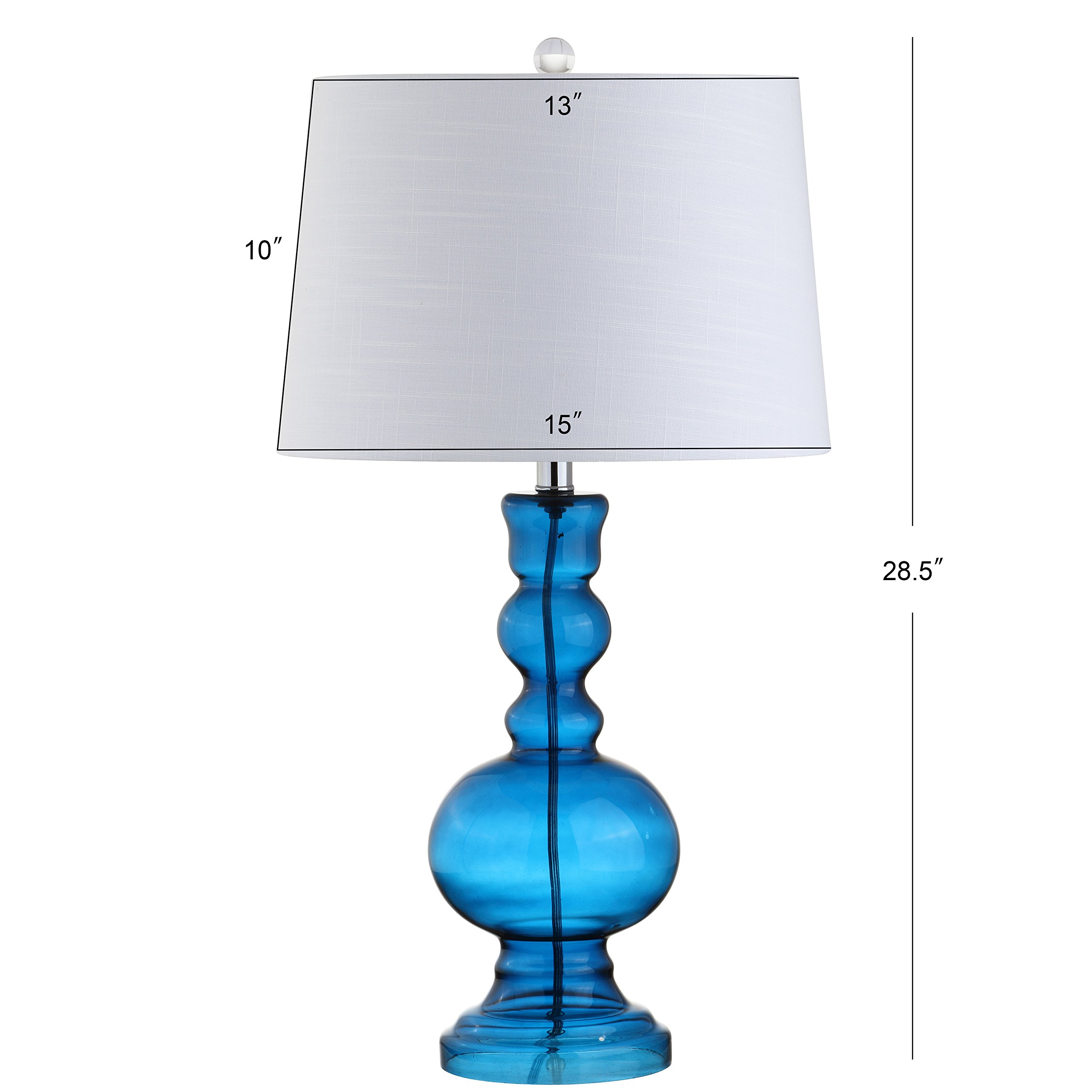 JONATHAN Y JYL1061C-SET2 Set of 2 Modern Glass LED Table Lamps - 28.5