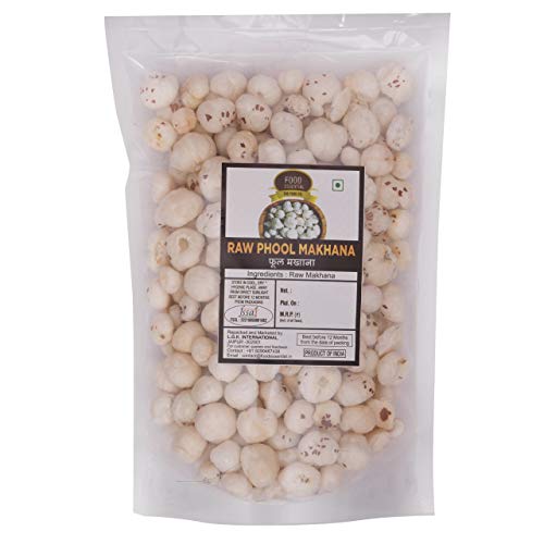 Organic Fox Nuts (Phool Makhana) 500g - Premium Roasted Lotus Seeds - Gluten-Free, Vegan Snack for Weight Loss & Healthy Lifestyle - Perfect for Keto Diet, Yoga Snacks & Evening Munchies