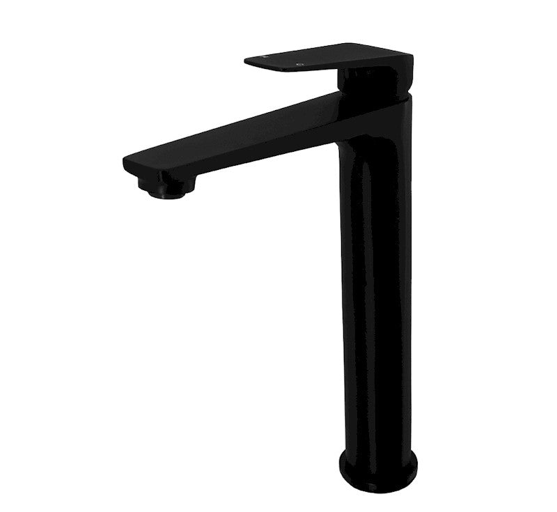 Premium Matte Black Cascade Vessel Mixer - Modern Kitchen Faucet for Farmhouse & Contemporary Sinks | Perfect for Home Renovation & DIY Projects