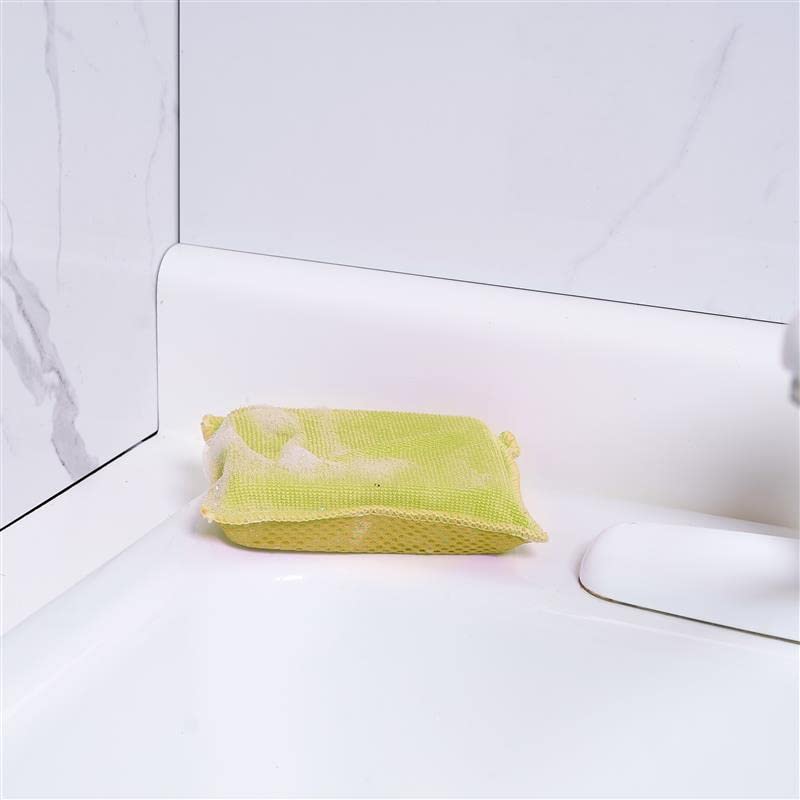 **Non-Scratch Microfiber Sponges for Dishes – Heavy Duty Kitchen Sponge Scrubber – Multi-Purpose Cleaning Supplies – Pack of 1 – Perfect for Pots, Pans, and Delicate Cookware**