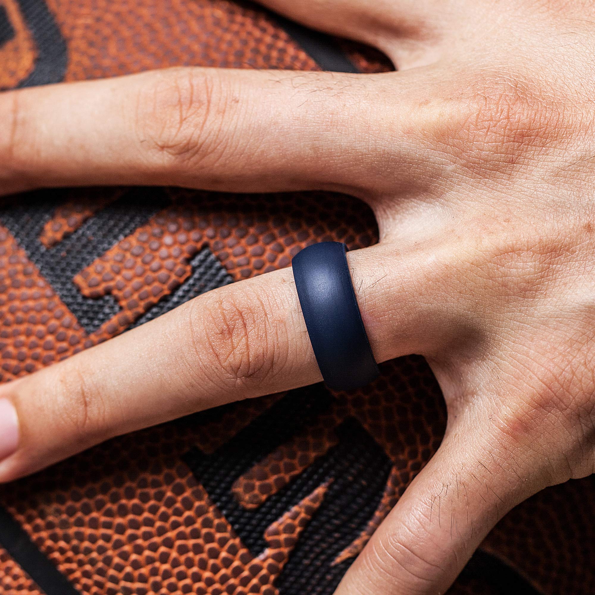 ThunderFit Silicone Wedding Rings for Men - 4 Pack Durable Rubber Bands (8.7mm Width, 2mm Thickness) - Perfect for Gym, Swimming, Travel & Active Lifestyle