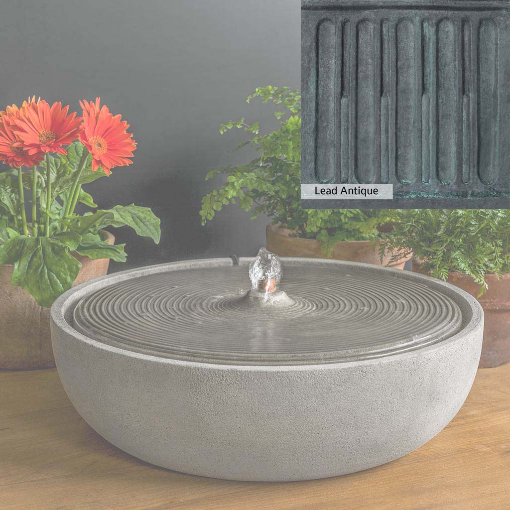 Campania International Ripple Large Outdoor Water Fountain - Classic Garden Decor for Patio, Yard, and Landscape Design | Perfect for Backyard, Poolside, and Outdoor Living Spaces