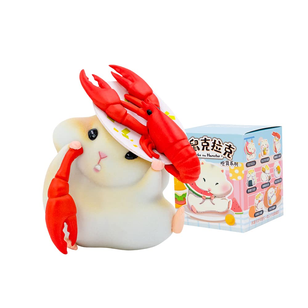 BEEMAI Clarke The Hamster Series 8PCs Random Cute Collectible Figures - Desktop Decor, Birthday Gift for Kids & Adults - Perfect for Home Office Display, Party Favors & Toy Collections