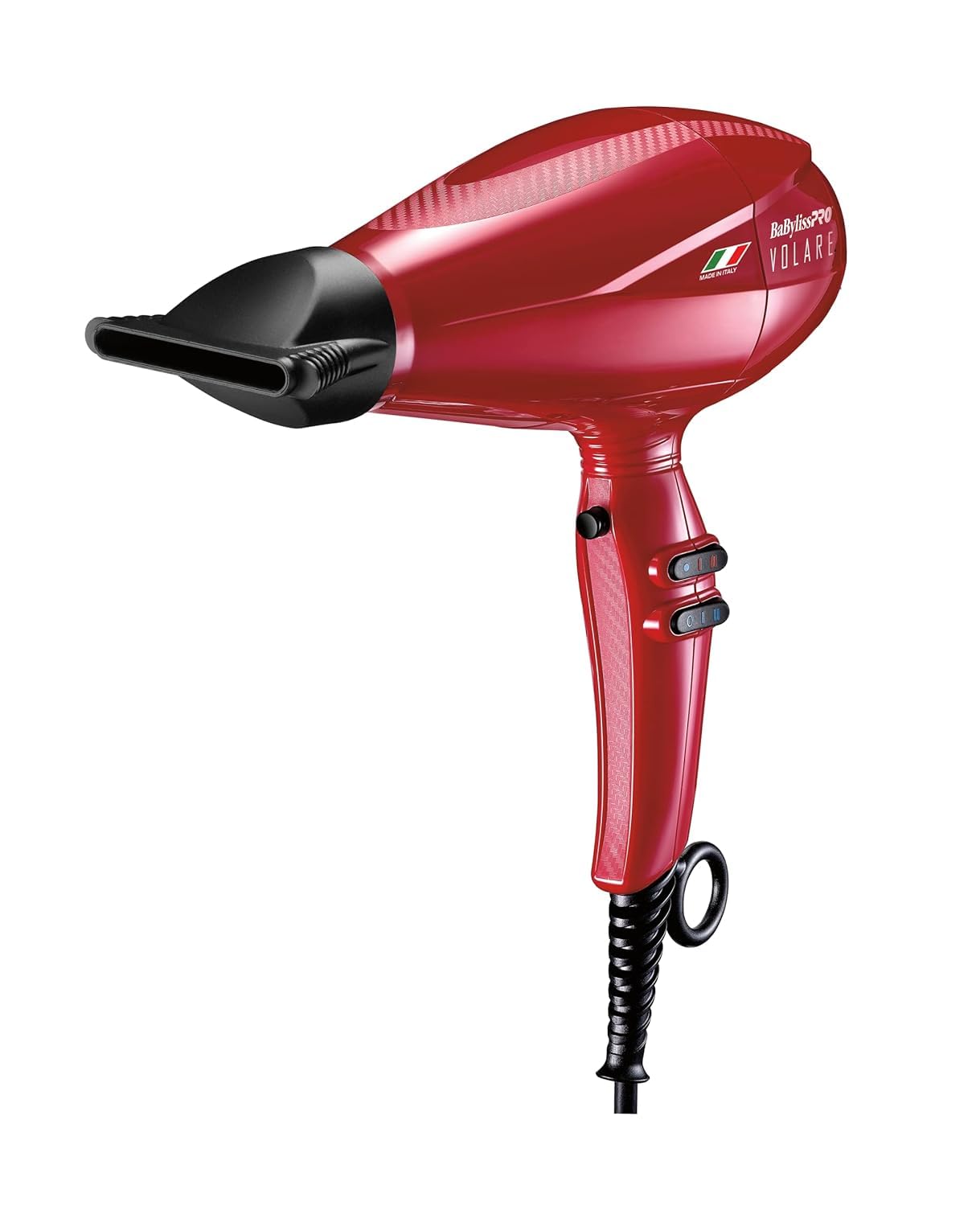 BaBylissPRO Ionic & Nano Titanium Volare Hair Dryer 1875W - Ultra Efficient Italian Made Blow Dryer with Ion Generator & Turbo Shot Button - Perfect for Salon Professionals & Home Use