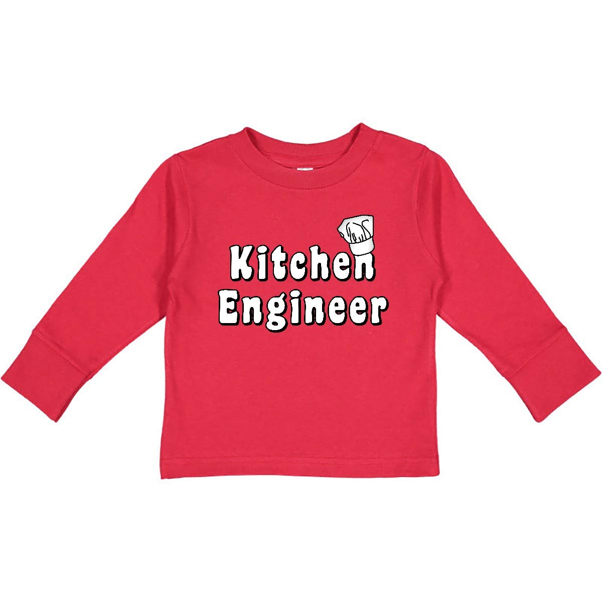 Inktastic Kitchen Engineer Toddler Long Sleeve T-Shirt - Cute Cooking Themed Shirt for Toddlers - Perfect for Playtime, Preschool & Family Cooking Activities