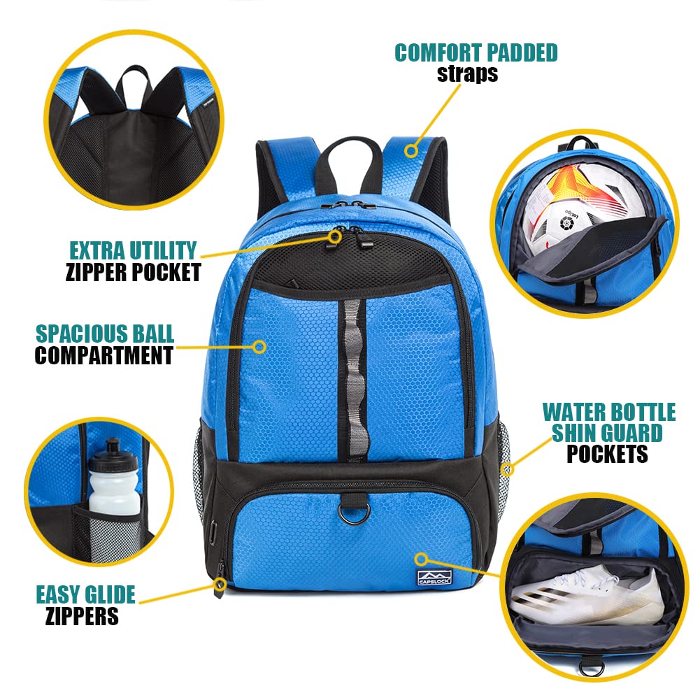 **Best Youth Soccer Backpack for Kids Ages 6-12 - Durable Sports Gym Bag for Soccer, Basketball, Volleyball & Football - Perfect for School, Training & Travel**