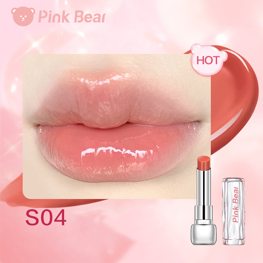 PinkBear Sugar Shine Lipstick - Long Lasting Moisturizing Lip Color with High Pigmentation, Vegan & Cruelty-Free - Perfect for Daily Wear, Date Night, and Special Occasions