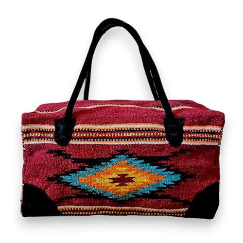 Southwestern Monica Large Weekender Travel Bag - Western Duffle Bag for Women, Boho Style Carryall with Spacious Compartment | Perfect for Weekend Getaways, Gym, Beach Trips & Air Travel