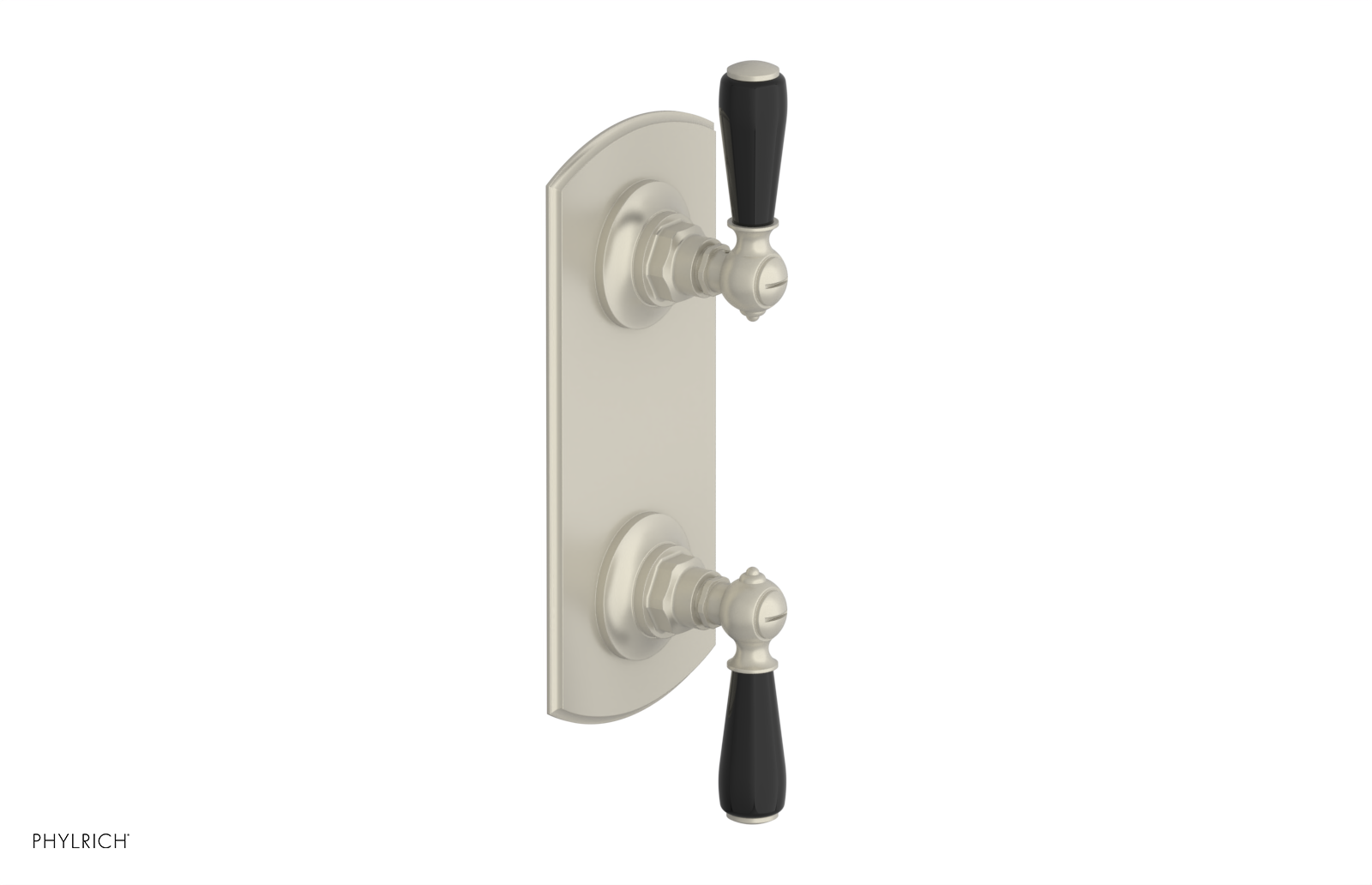 Jamestown Thermostatic Shower Valve with Volume Control & Diverter - Black Accented Bathroom Fixture for Modern Showers & Spa-Like Experience