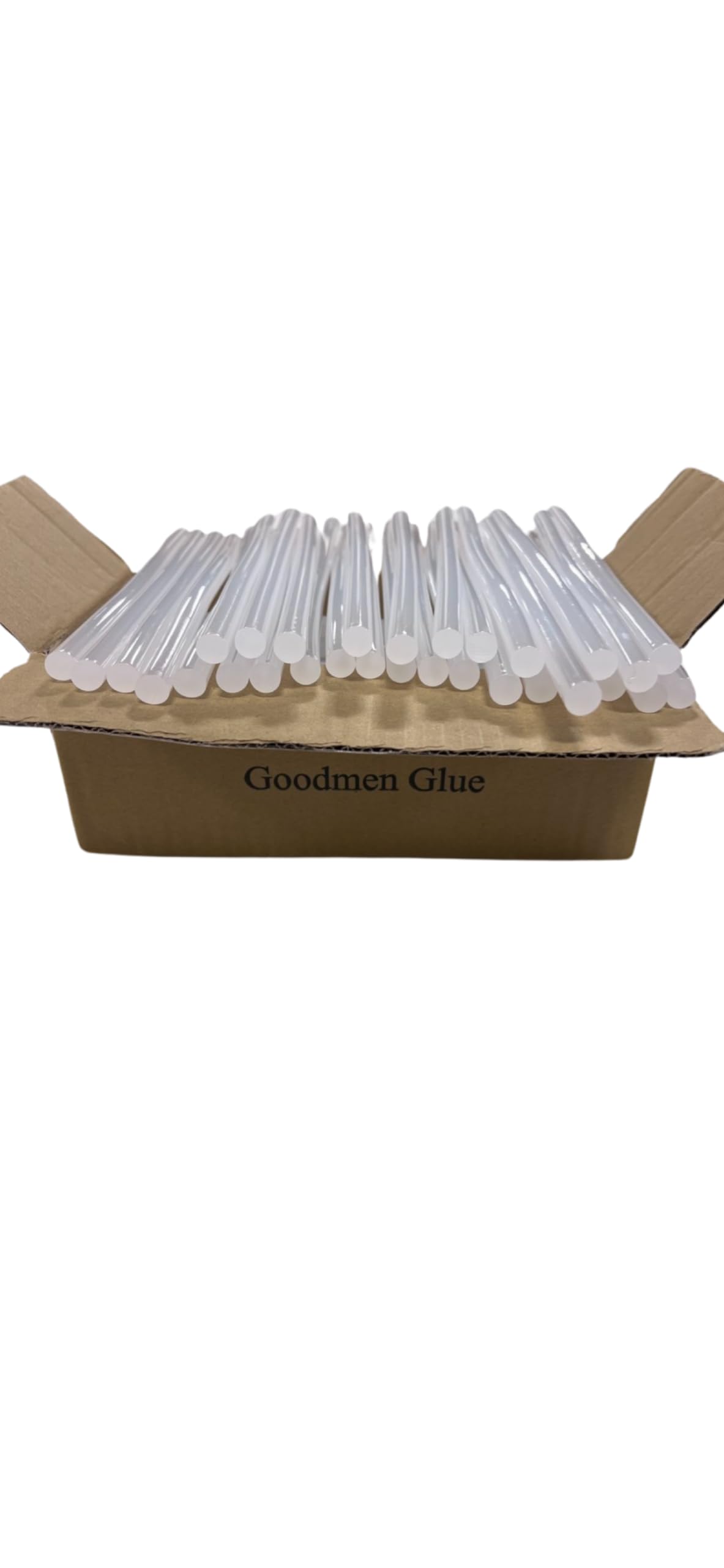 Goodmen 10-Inch Clear Hot Glue Sticks for DIY Crafting, Woodworking, and Home Repairs - No-Smell, 1LB (18-Pack) - Perfect for Arts & Crafts, Scrapbooking, and Household Fixes