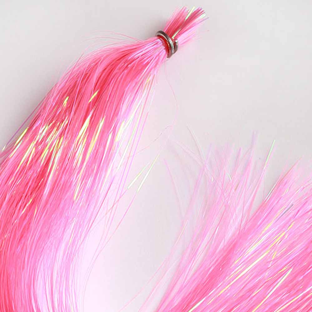 Hedron Dyed Pearl Flashabou - Vibrant Fishing Lure Material for Fly Tying & Streamer Patterns | Perfect for Trout, Bass, and Saltwater Fishing