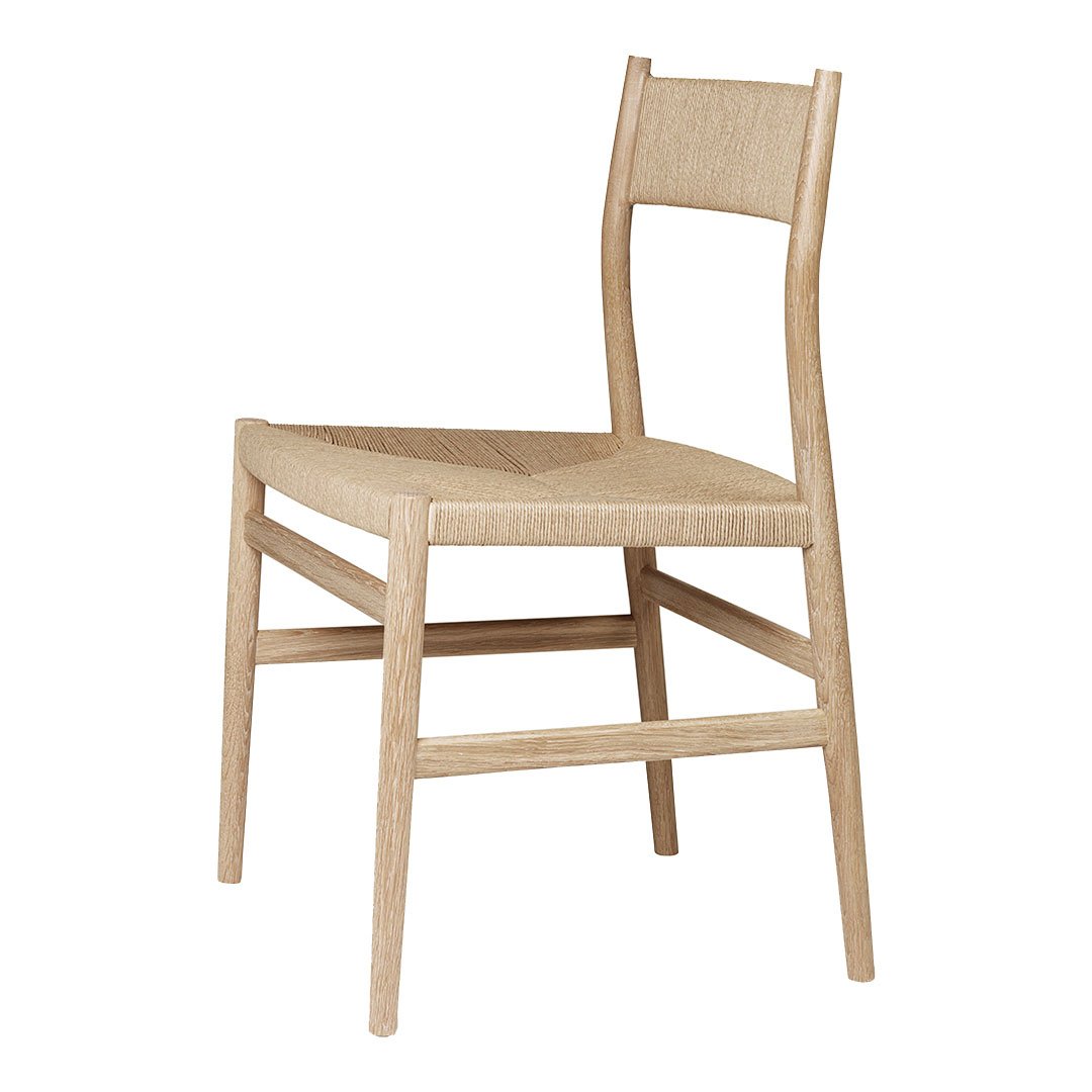 Arv Dining Chair with Paper Cord Seat - Modern & Eco-Friendly Dining Room Furniture for Home, Restaurant, and Cafe Use