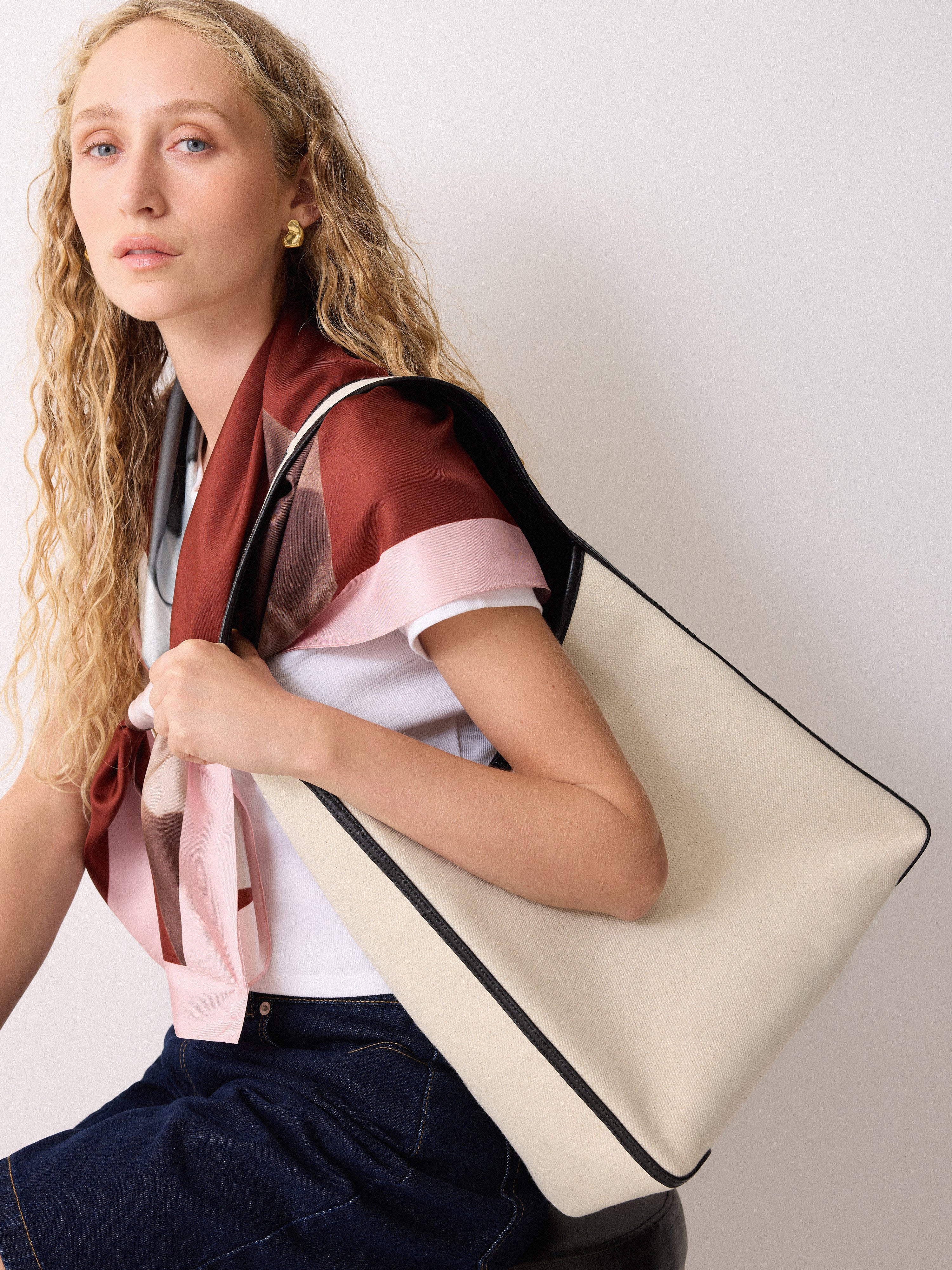 Premium Leather Trim Canvas Backpack - Heckfield Style in Natural Color | Durable & Stylish for Travel, Work & Everyday Use
