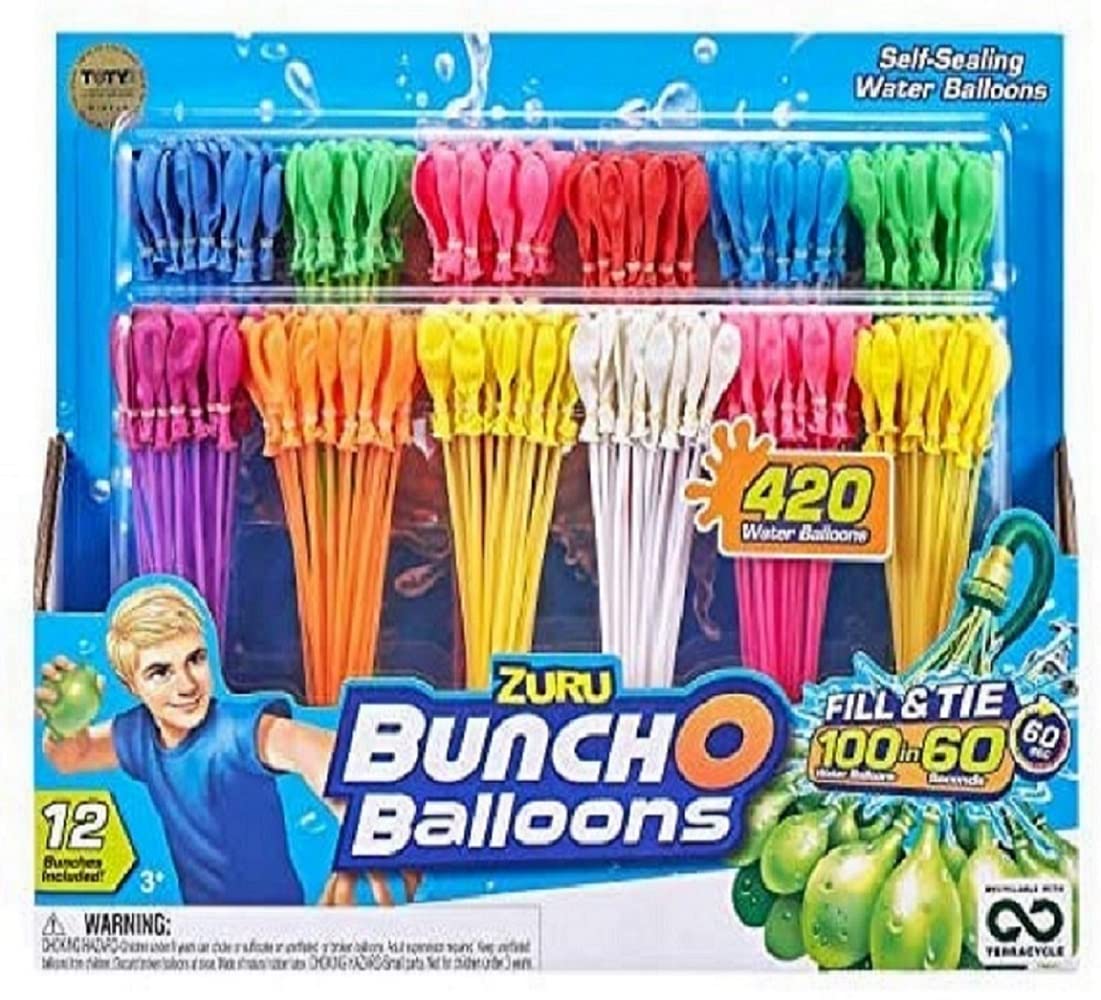 Self-Sealing Water Balloons for Quick Filling - Pack of 100 | Perfect for Summer Parties, Backyard Games & Kids Outdoor Activities