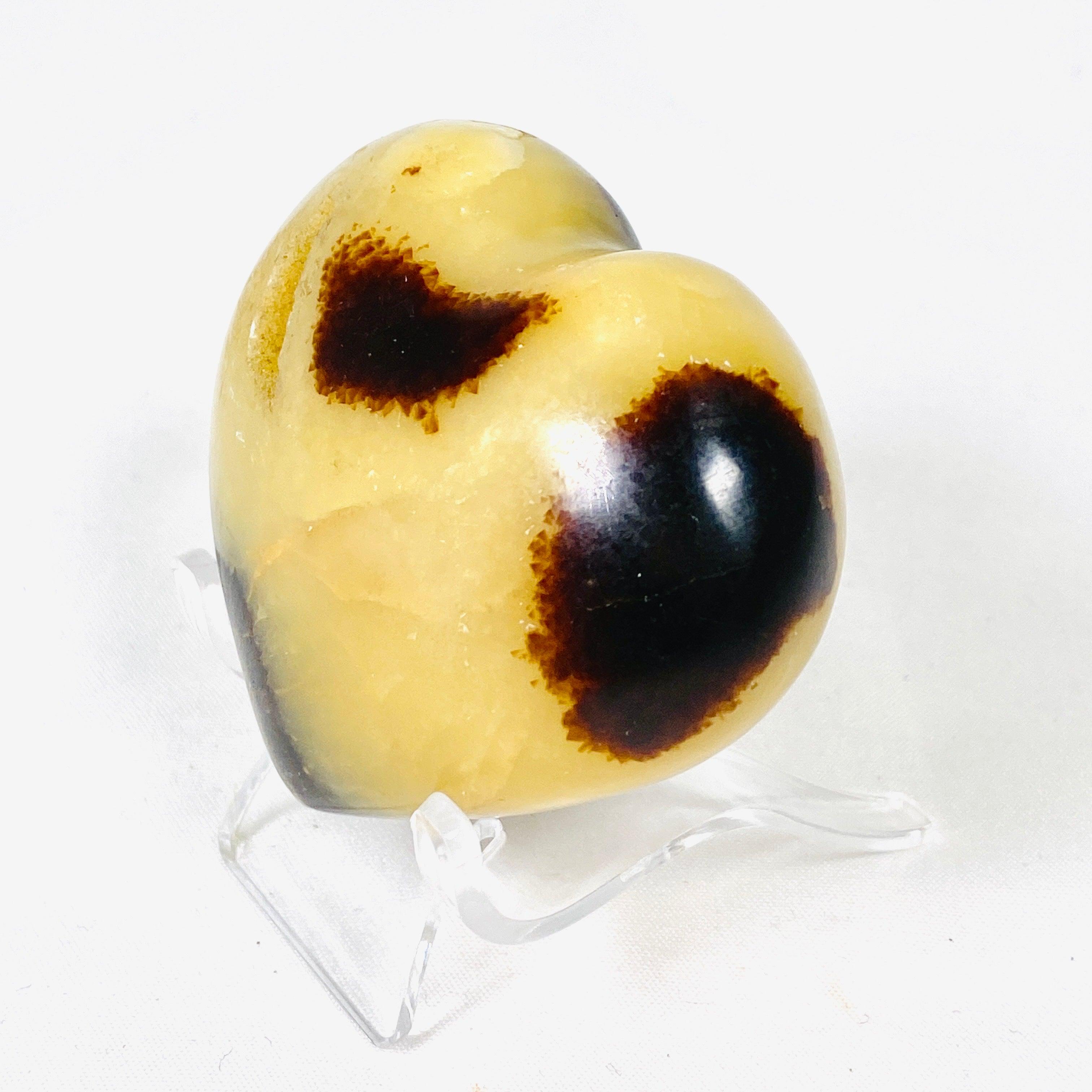 Septarian Jasper Heart SEJH 01 - Natural Stone Crystal for Healing, Meditation & Jewelry Making - Perfect for Home Decor, Spiritual Gifts & Energy Work
