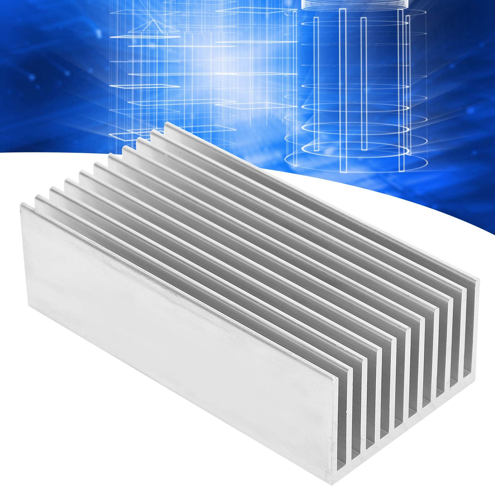Durable Aluminum Heat Sink with Corrosion Resistance & Fine Teeth Design - Efficient Cooling for CPU, Power Boards, Transistors & Electronic Components - Perfect for PC Builds, Gaming Rigs & Electronics Projects
