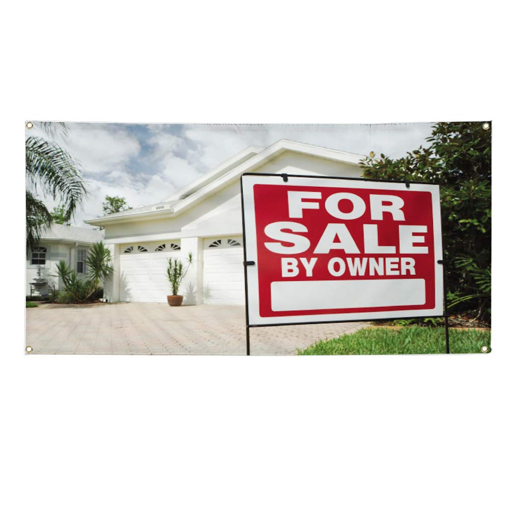 Durable Vinyl Banners for Outdoor Advertising - Weatherproof Business Signs with 8 Grommets (48x96 Inches) - Perfect for Yard Sales, Events & Commercial Displays
