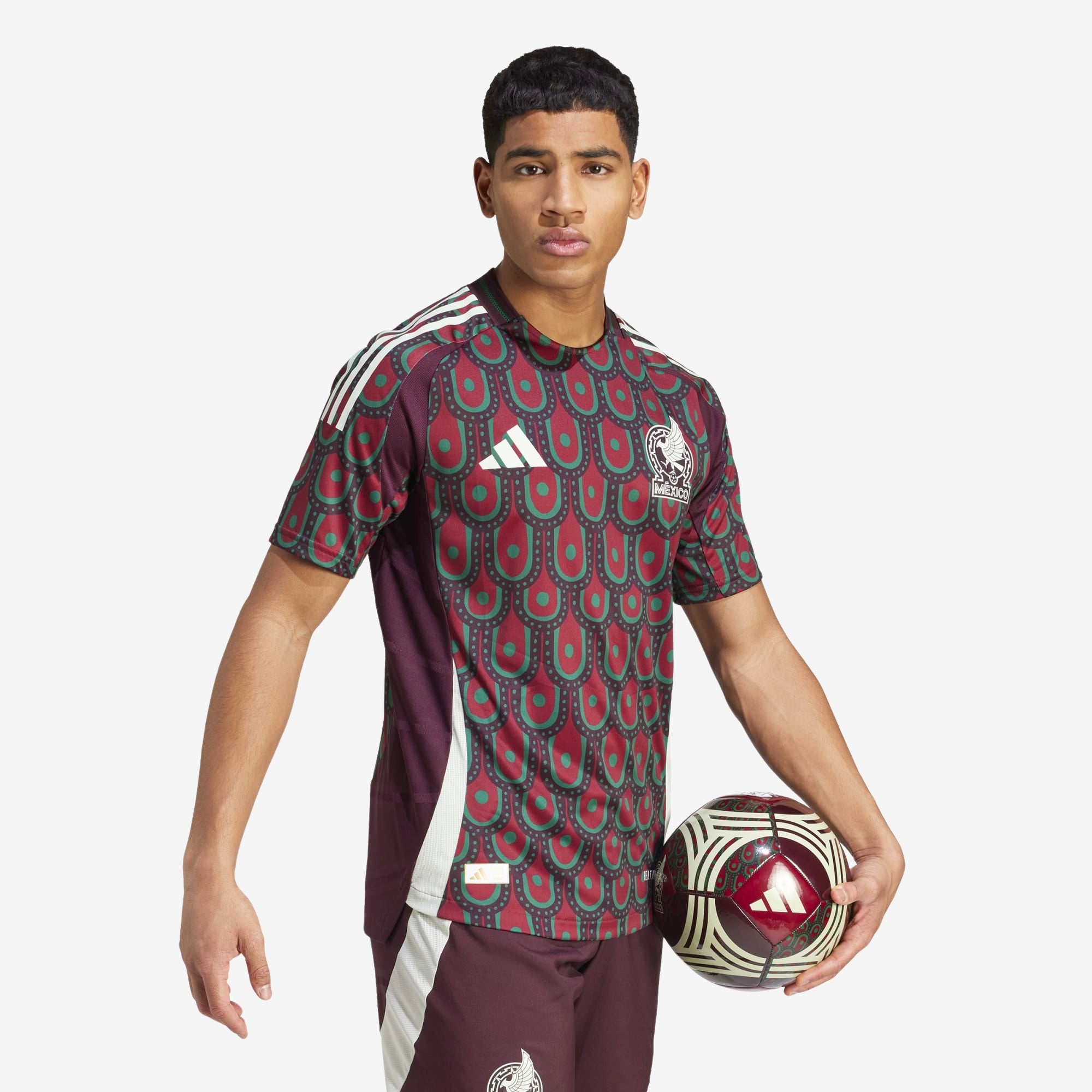 adidas Mexico 2024 Match Home Soccer Jersey - Authentic Football Shirt for Men - Official Licensed Jersey for Fans & Players - Perfect for Games, Training & Fan Support
