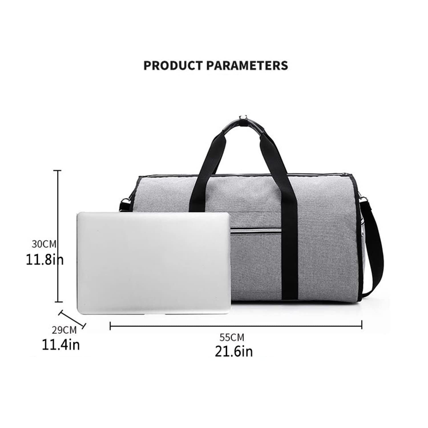 XHTONGSH Foldable Travel Duffel Bag with Shoulder Strap - Waterproof Weekend Tote, Sports Gym Backpack for Camping, Hiking, Gym & Outdoor Activities - Perfect for Men & Women