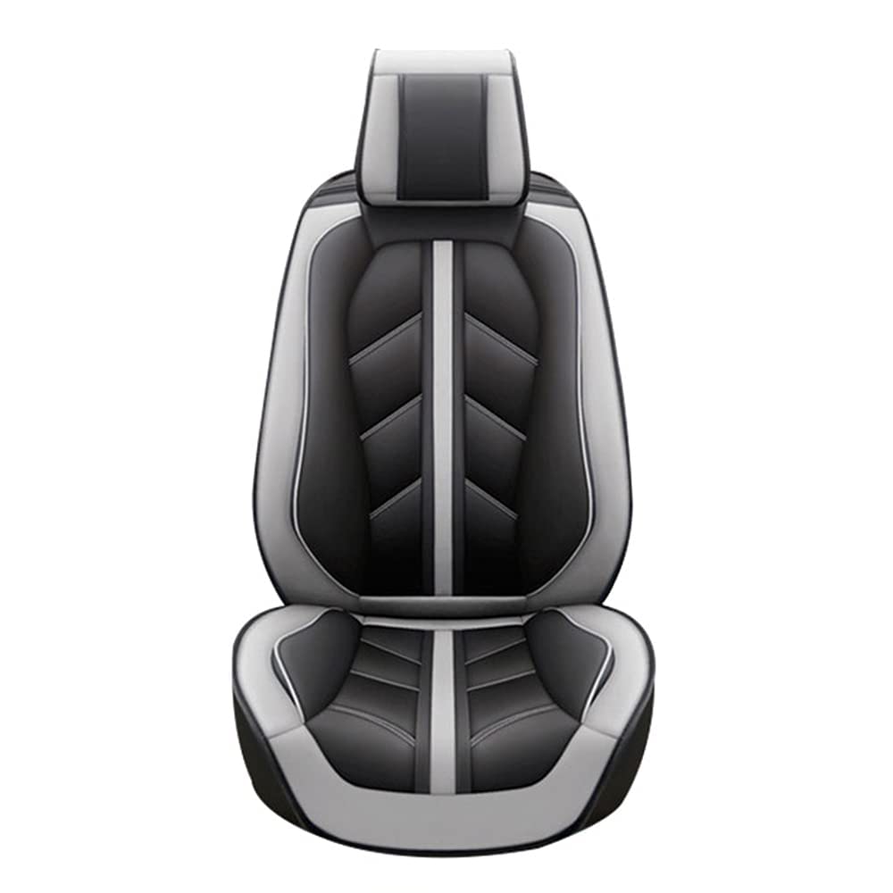 Premium Leather Car Seat Covers for Chevy Suburban 2007-2019 Models - 5-Seat Full Set, Waterproof & Durable Vehicle Seat Protectors (Gray, MH33) - Perfect for Road Trips, Family Travel & Daily Commuting