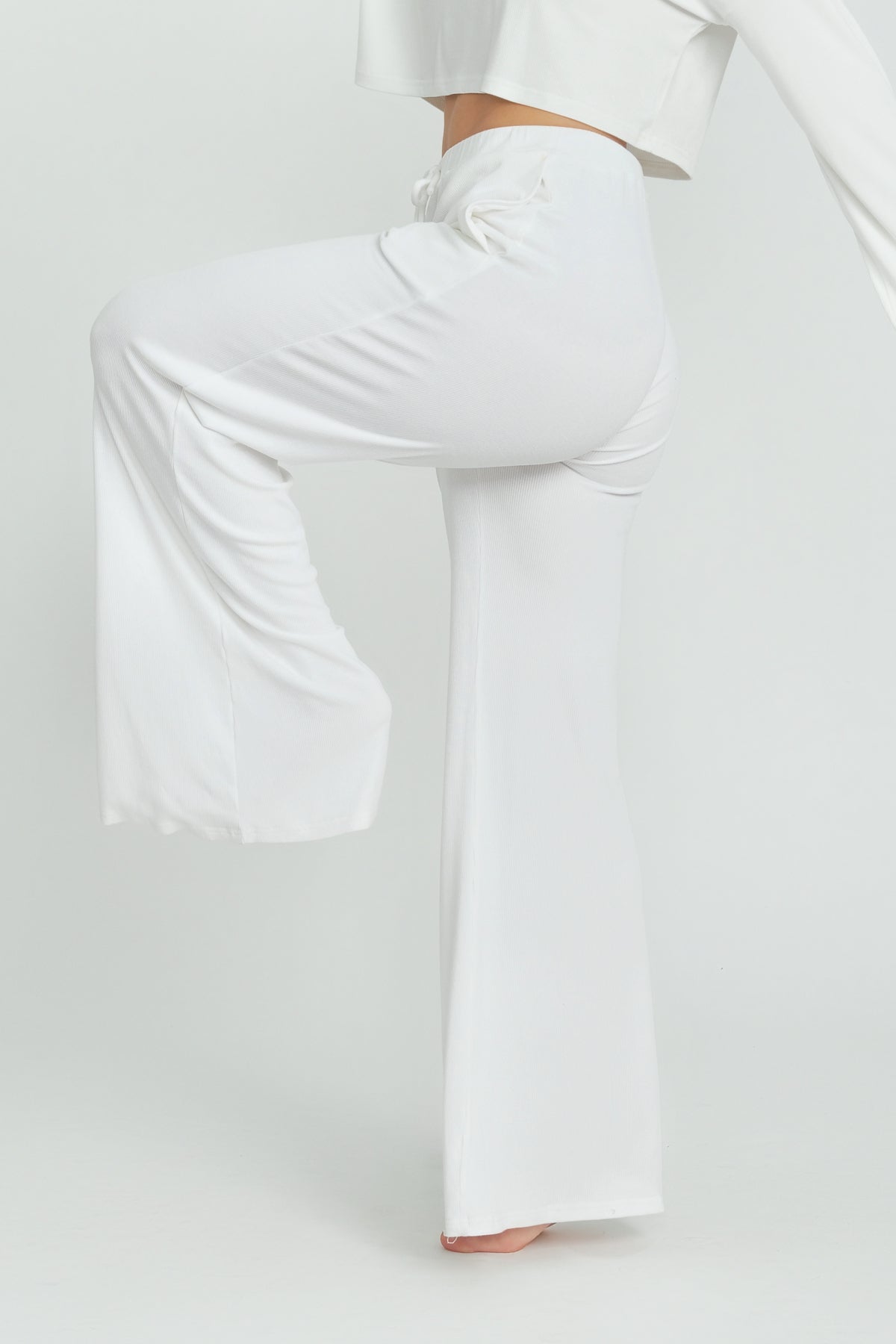 Rory Wide Leg Pants for Women - High Waisted Flowy Trousers - Comfortable Stretchy Lounge Pants for Casual Wear, Office, and Travel
