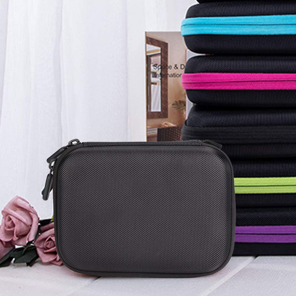 OUKENS Essential Oil Storage Case - 30 Bottle Travel Organizer for 1-3ml Essential Oils | Portable Aromatherapy Carrying Box | Perfect for Home, Travel & Spa Use