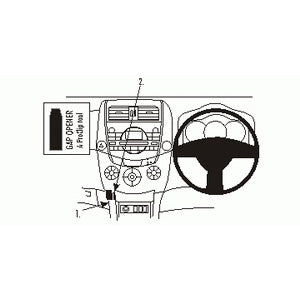 ClicOn No Holes Angled Dash Mount for Toyota RAV4 (2006-2012) - Secure Phone Holder for Hands-Free Navigation & Driving