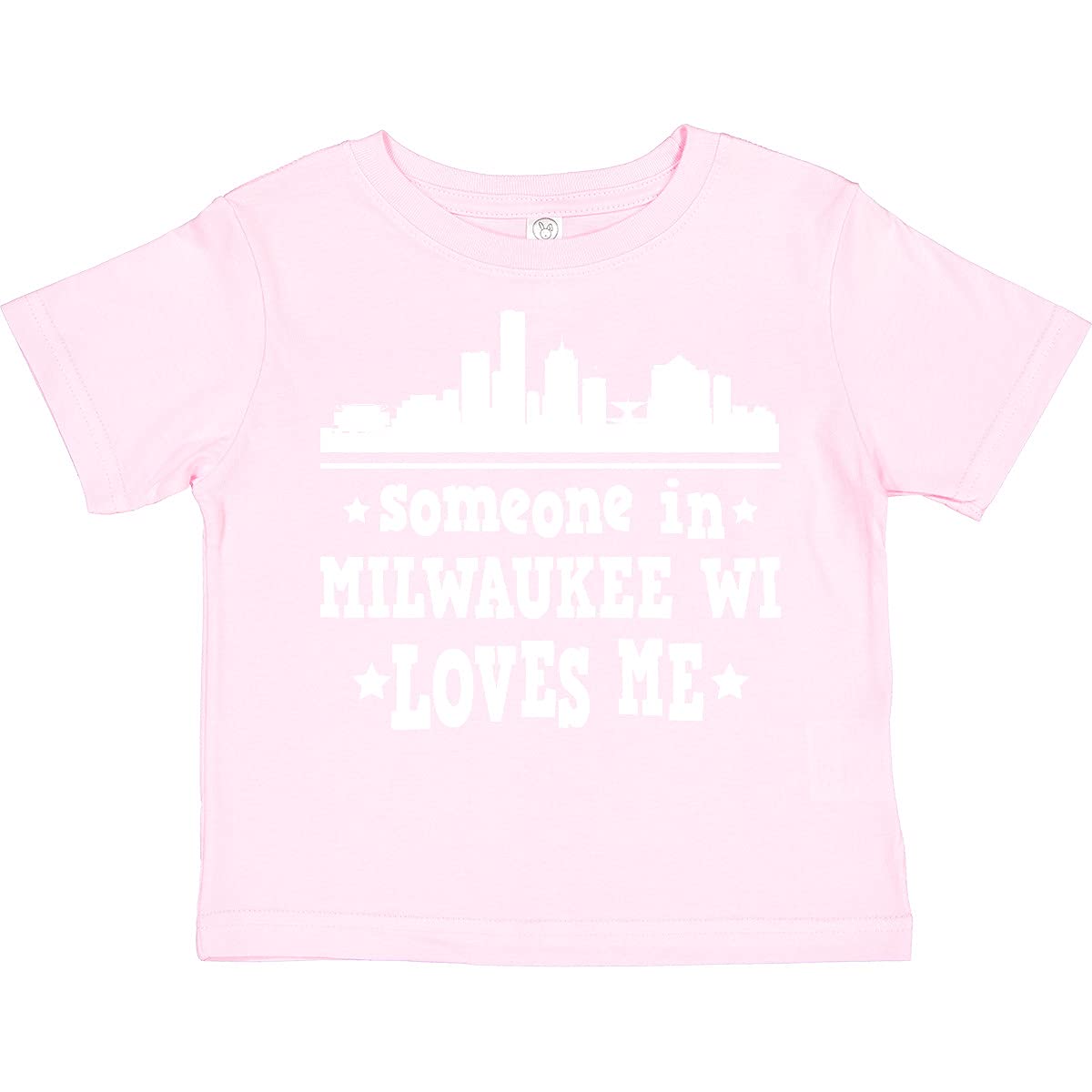 Inktastic Milwaukee Wisconsin Someone Loves Me Toddler T-Shirt - Cute Graphic Tee for Boys & Girls - Perfect for Family Outings, Playdates & Wisconsin Pride